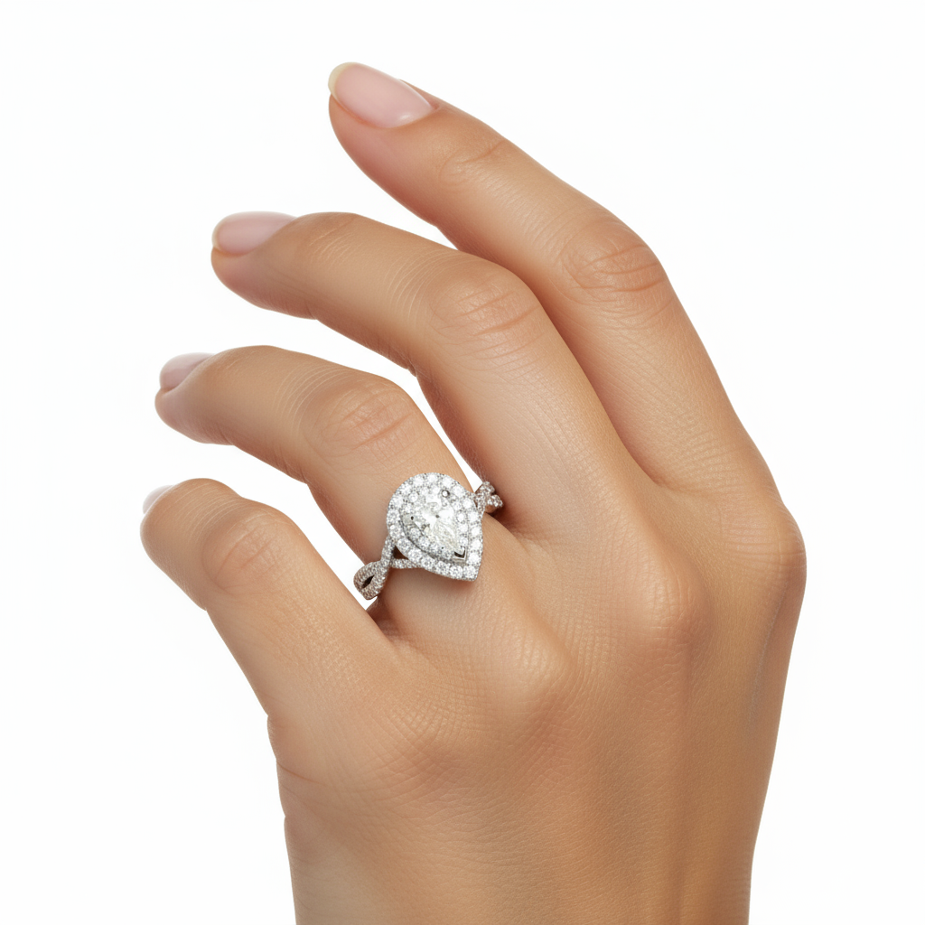 14K White Gold Vera Wang 