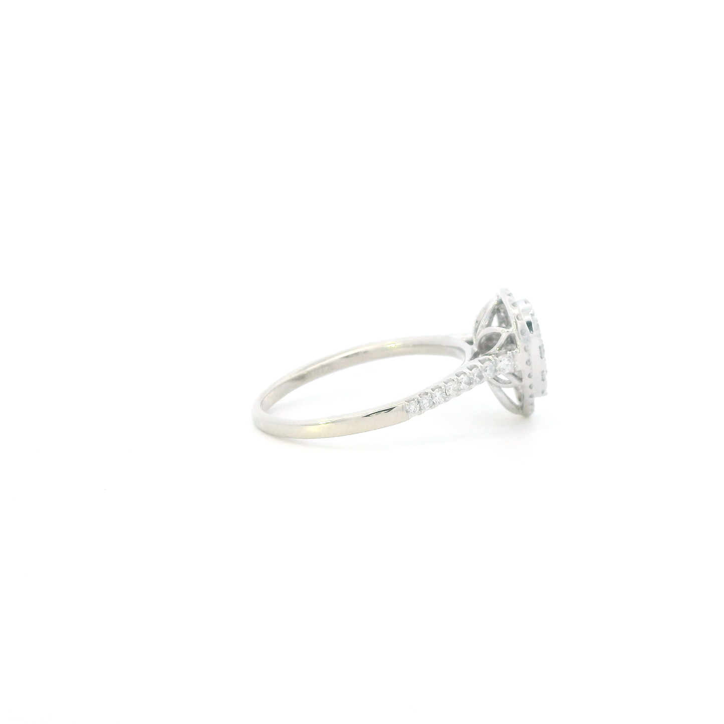 10K White Gold Lab Grown Diamond Womens Ring - 1.00ct