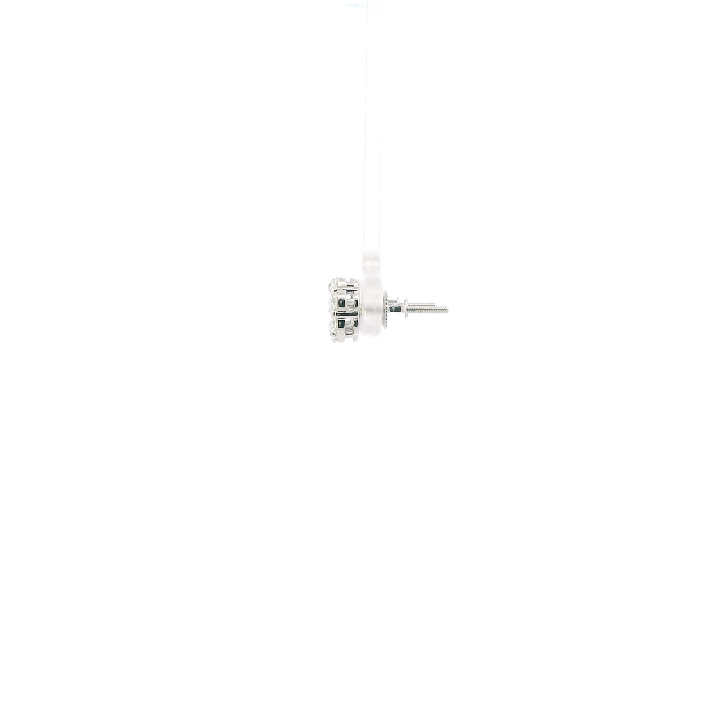 14K White Gold Lab Diamonds Stud Earrings