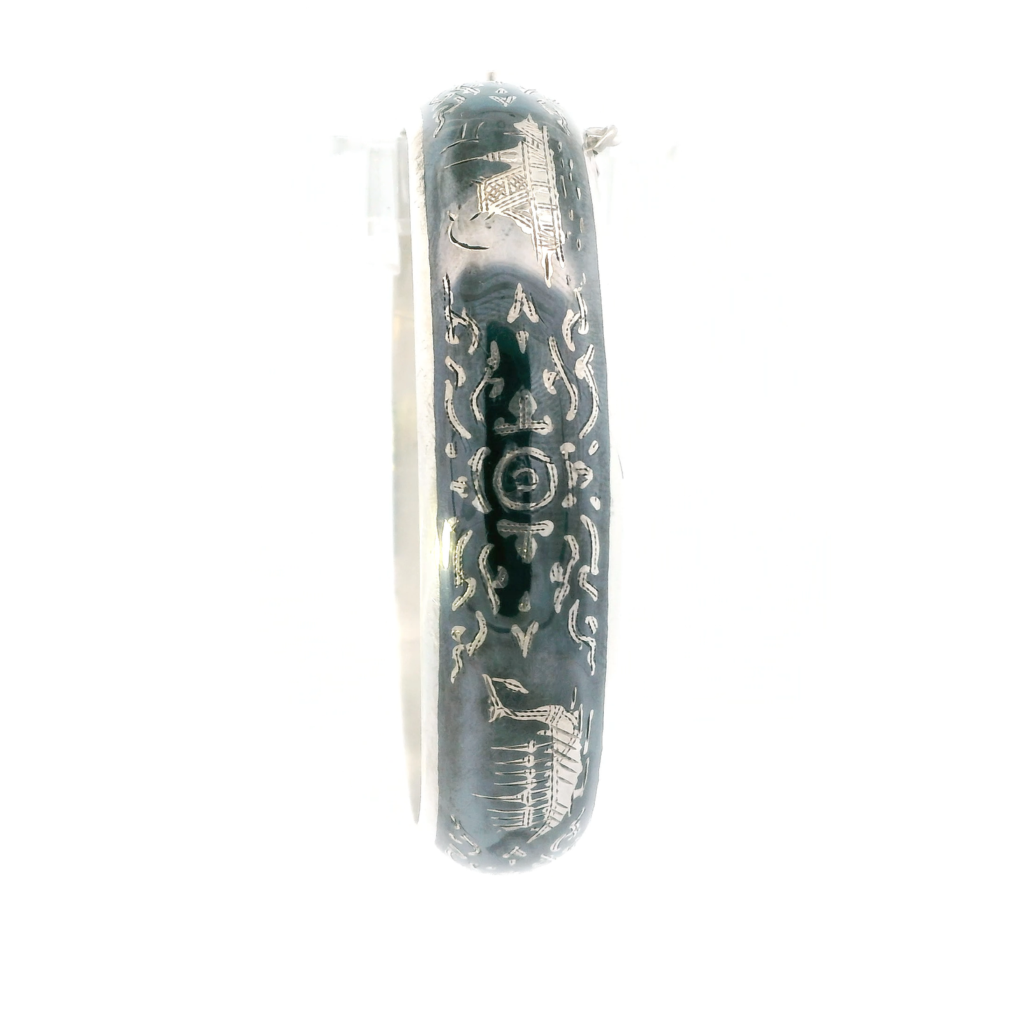 Silver Thai Nakon Bangle Bracelet