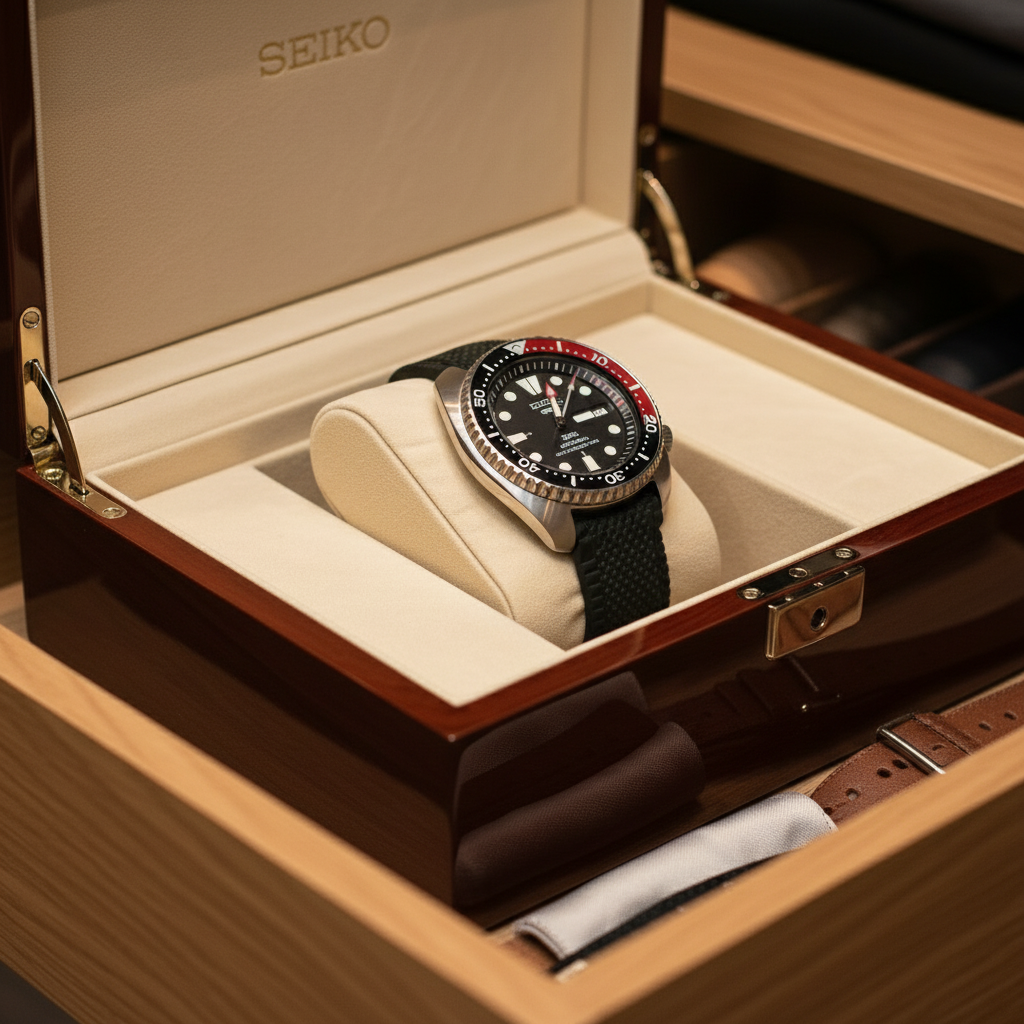 Seiko X Padi Special Edition Divers Wristwatch - 4R36-05H0