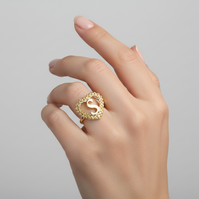 10K Yellow Gold Letter 