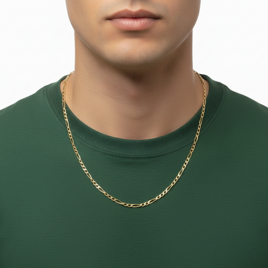 14K Yellow Gold 26" Figaro Chain