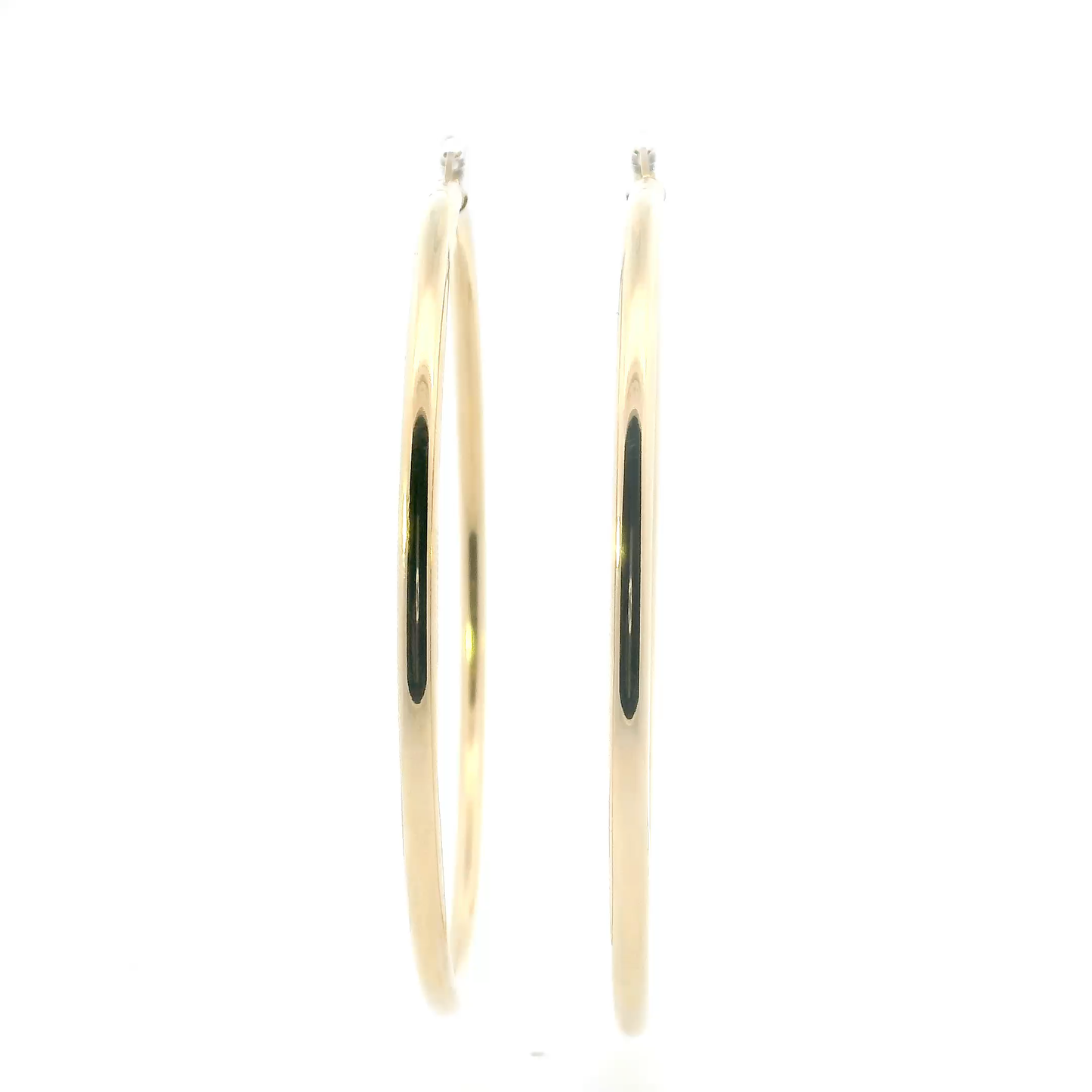 14K Yellow Gold Large Hoop Earrings