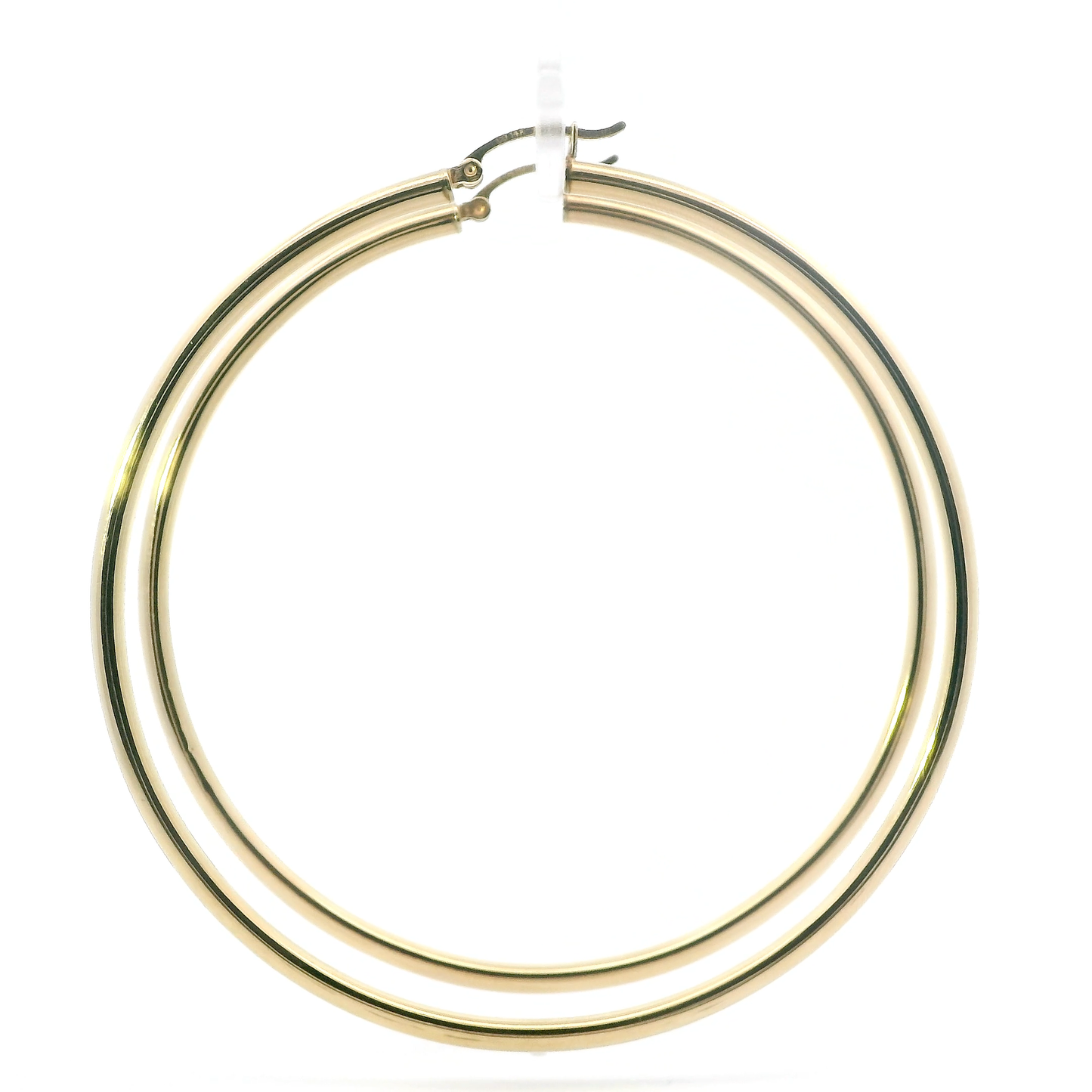 14K Yellow Gold Large Hoop Earrings