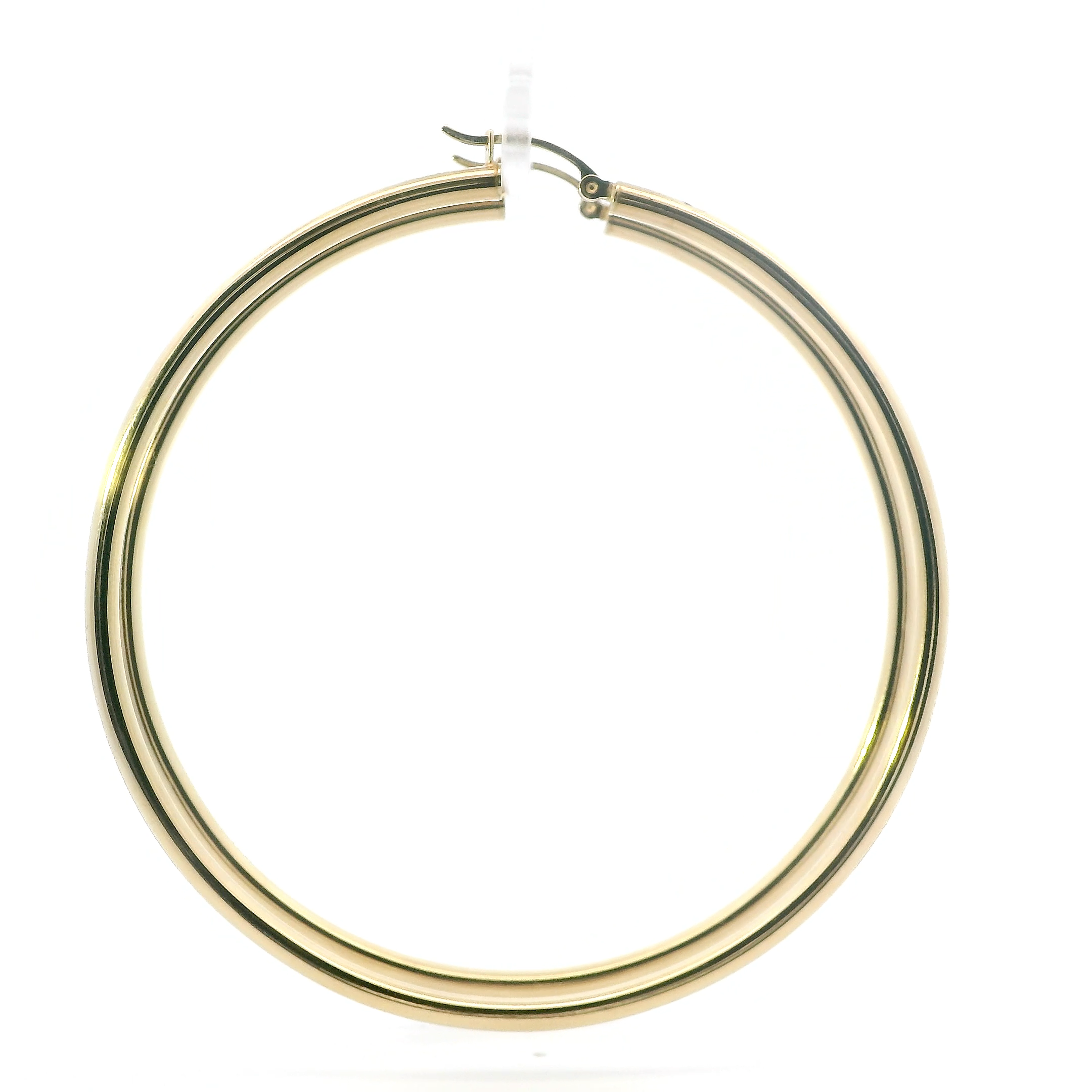 14K Yellow Gold Large Hoop Earrings