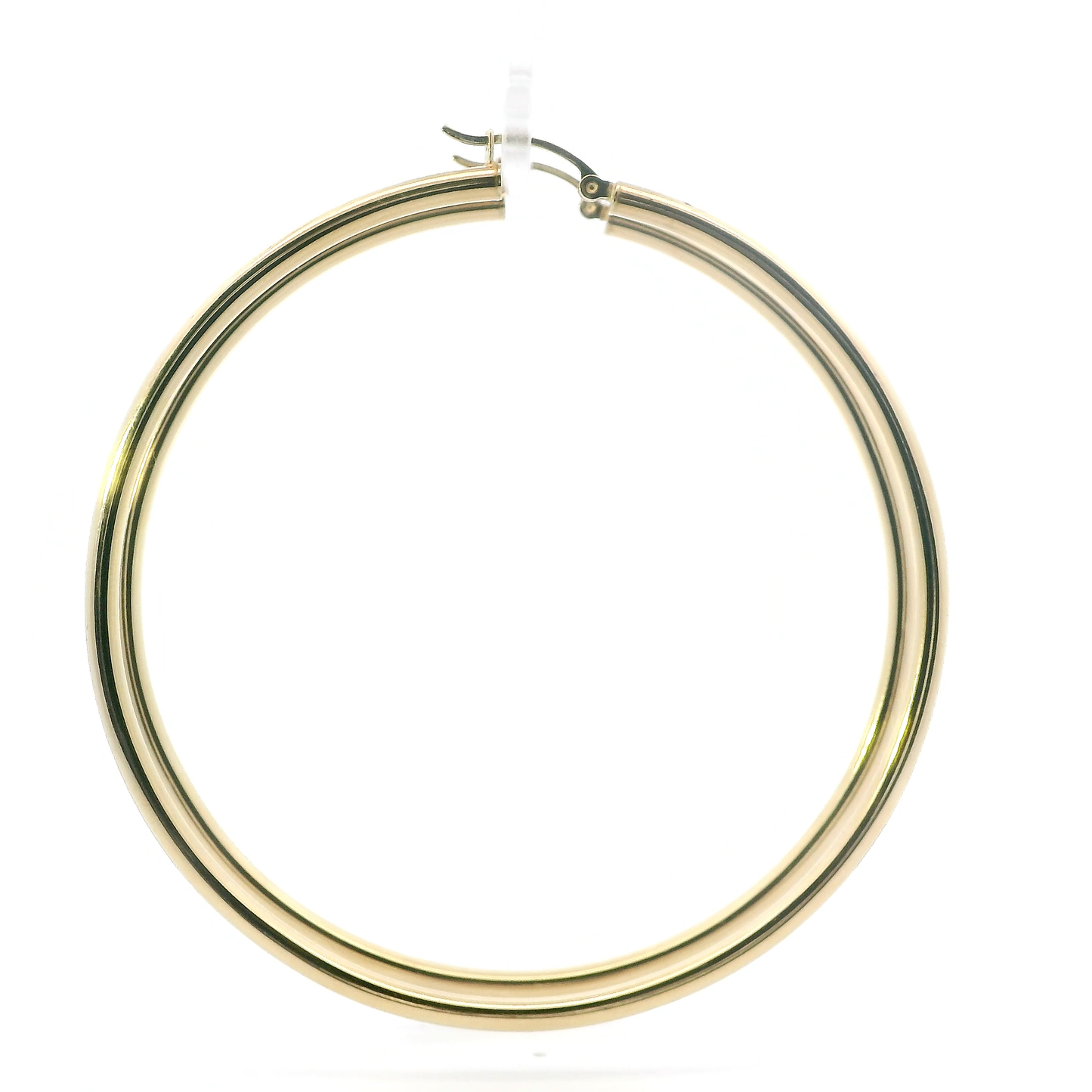 14K Yellow Gold Large Hoop Earrings