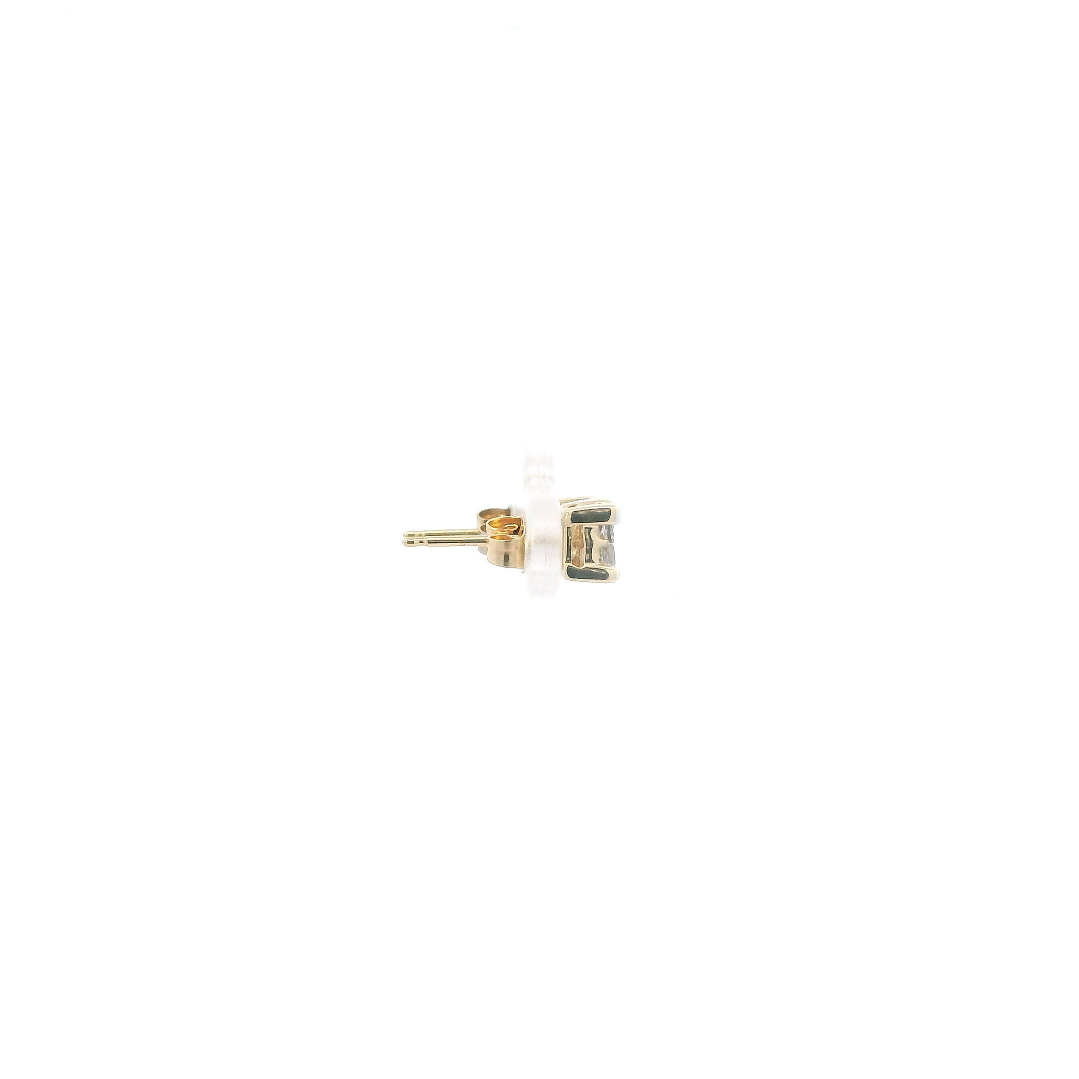 14K Yellow Gold Diamonds Stud Earrings - 0.80ct