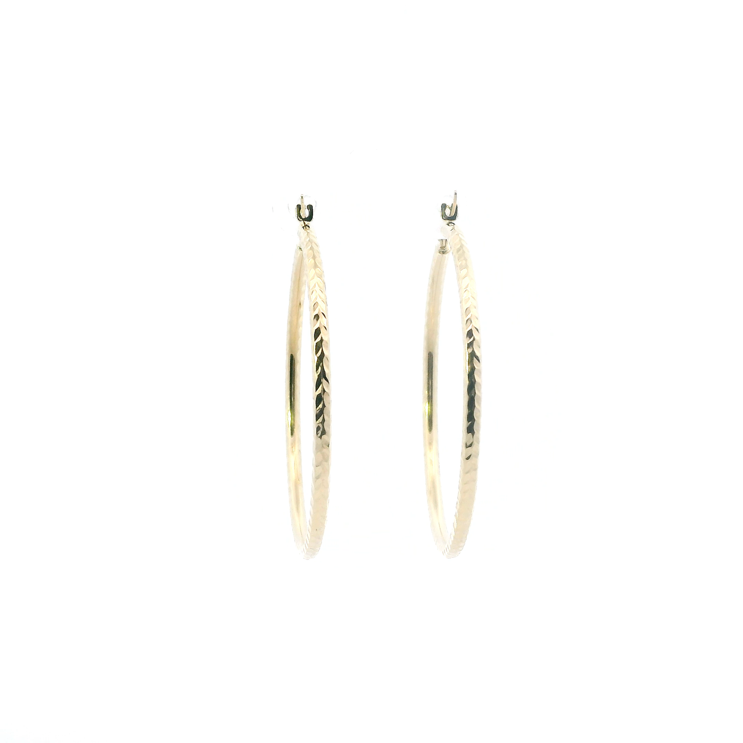 14K Yellow Gold Hoop Earrings