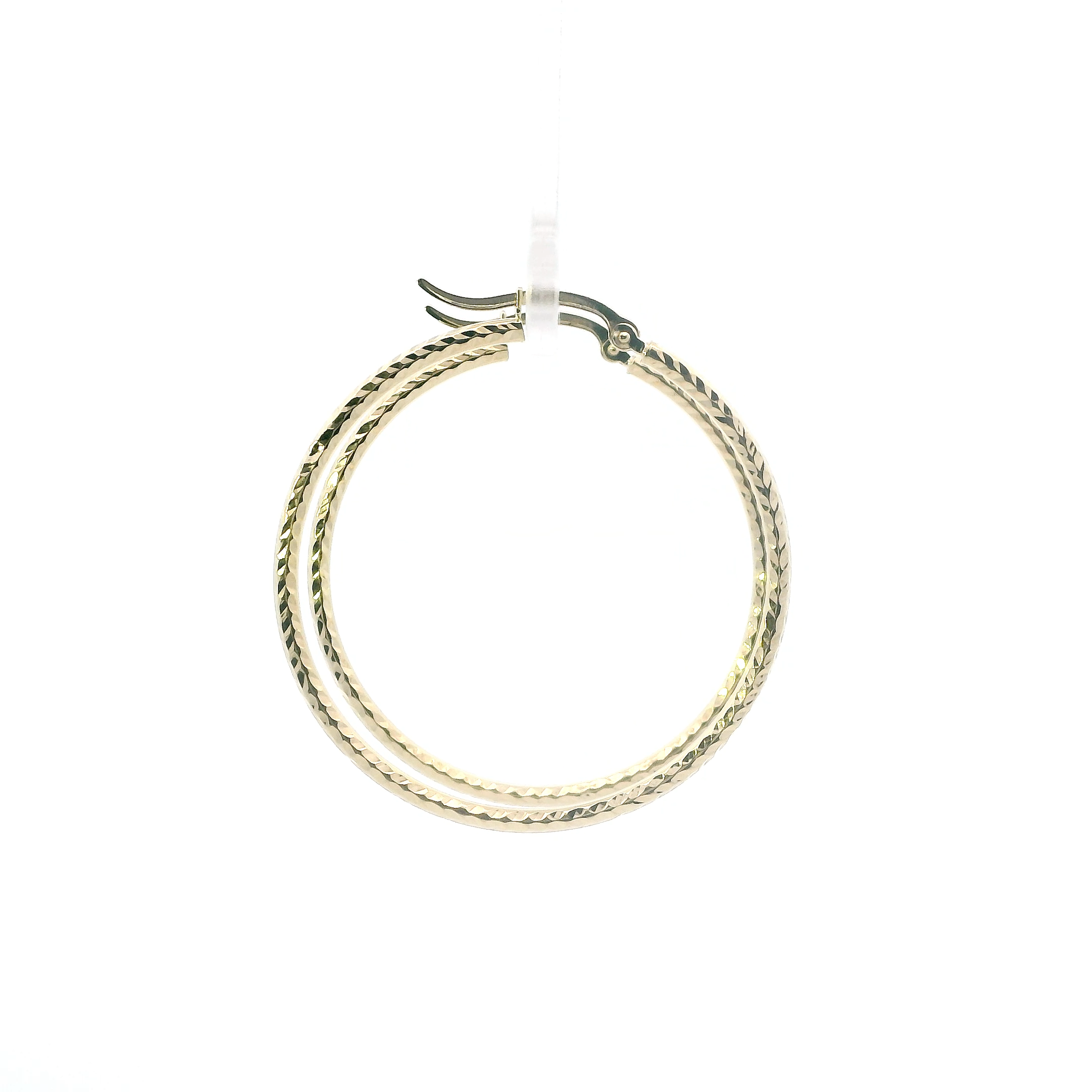 14K Yellow Gold Hoop Earrings