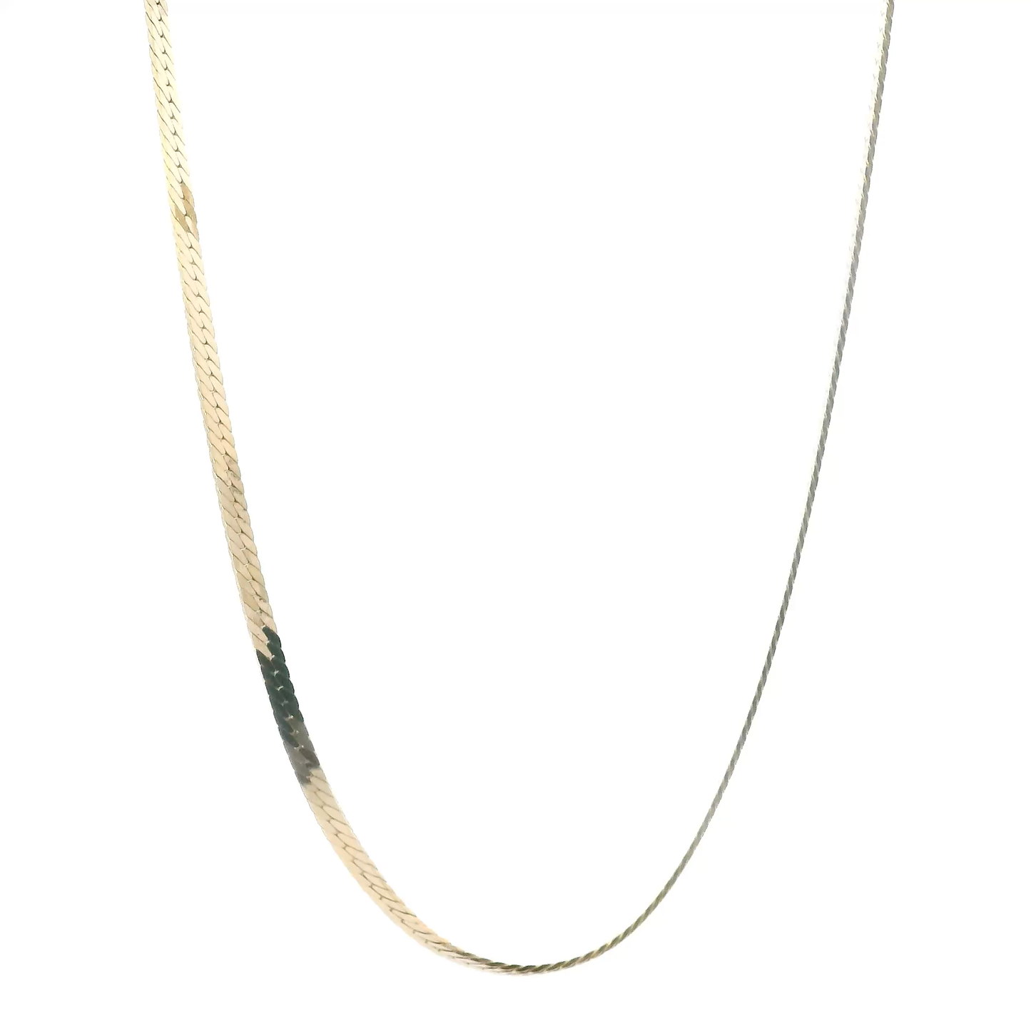14K Yellow Gold 18" Herringbone Chain