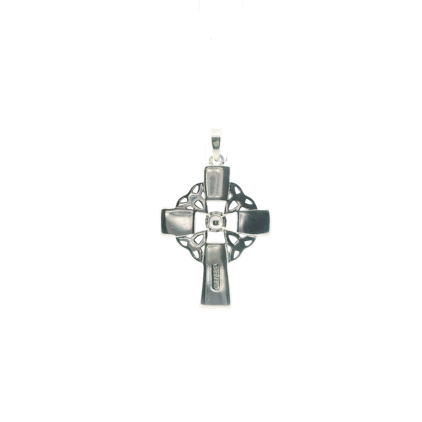 Sterling Silver Ireland Celtic Cross Marcasite Pendant