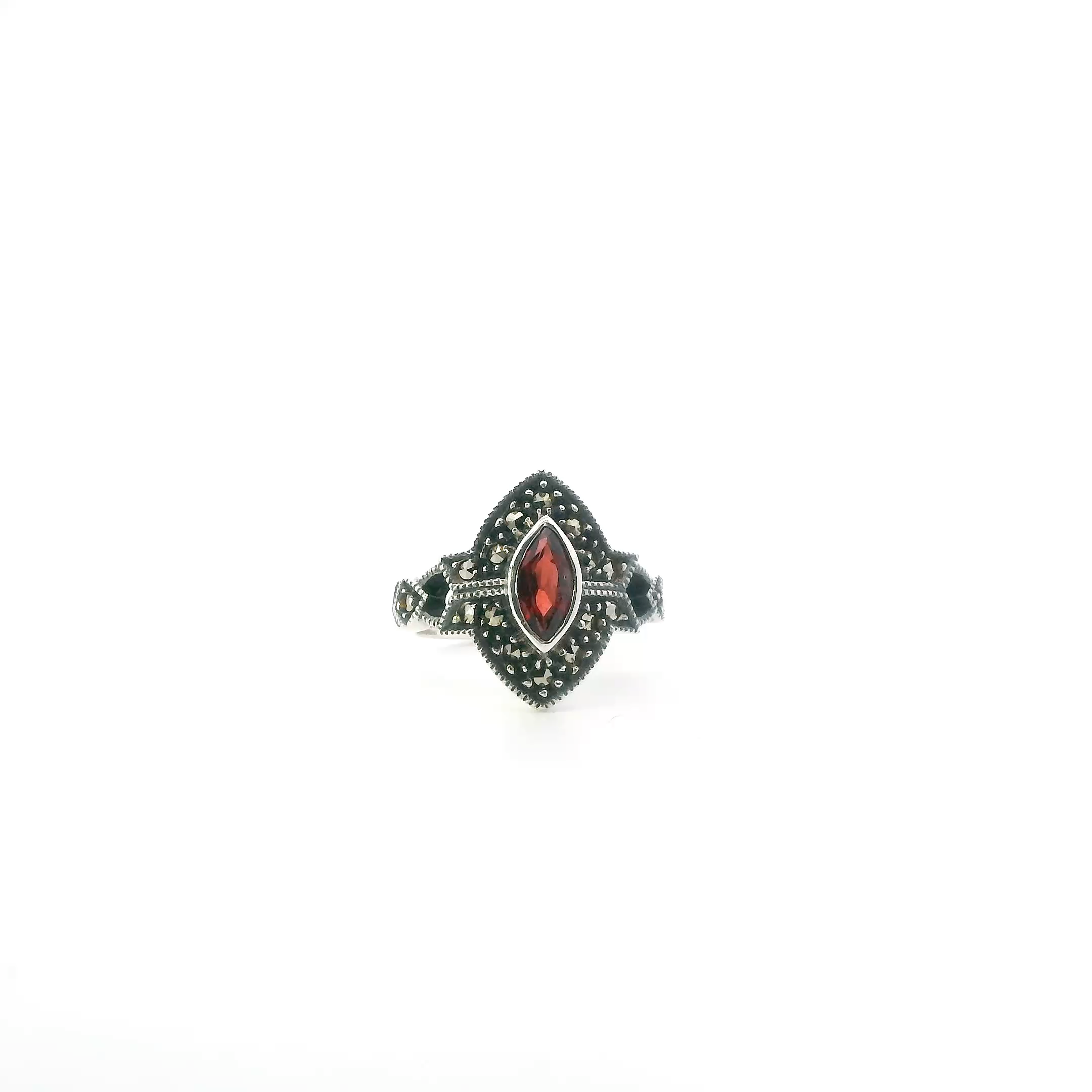 Judith Jack Sterling Silver Marcasite Womens Ring