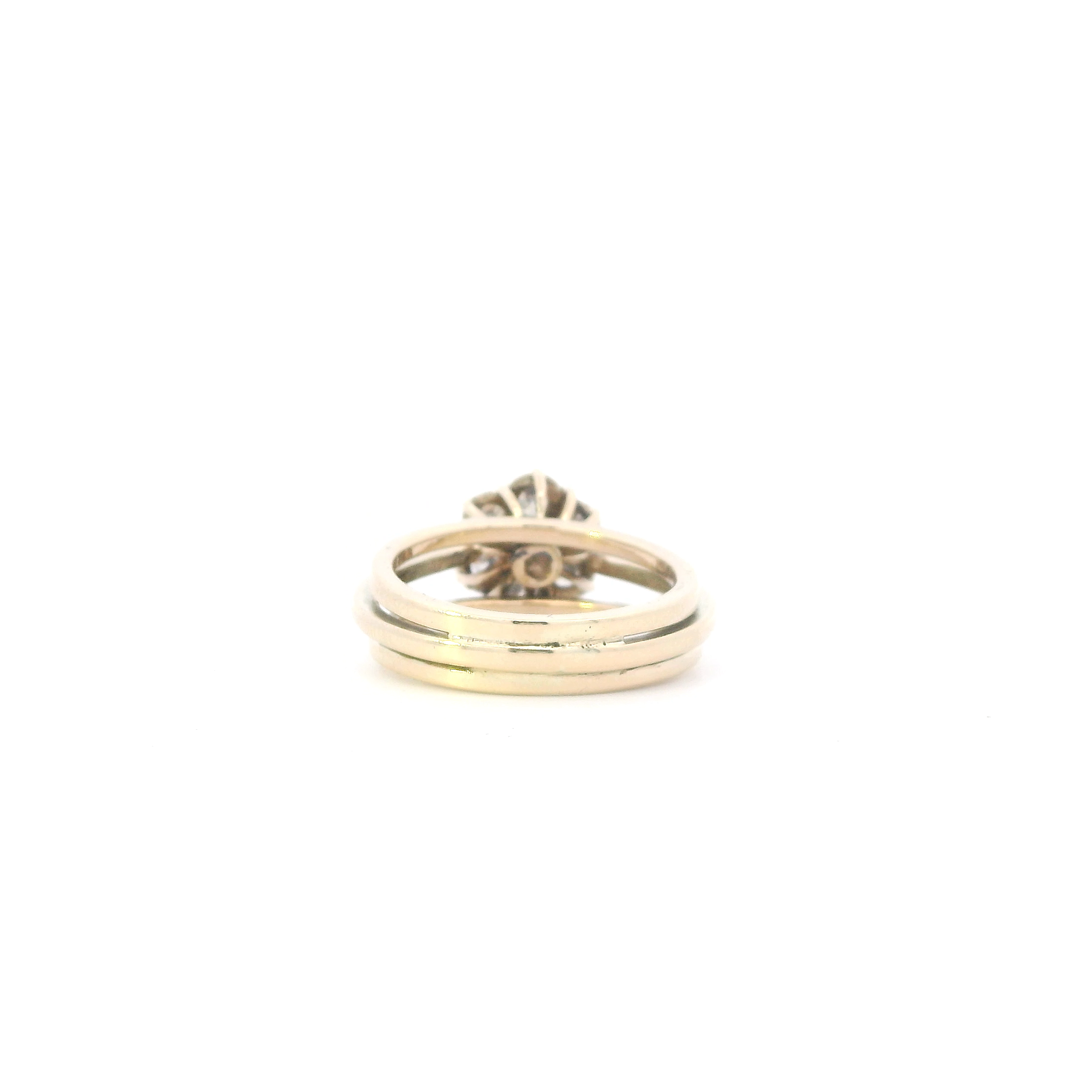 10K Yellow Gold Diamonds Womens Ring - 1.05ct