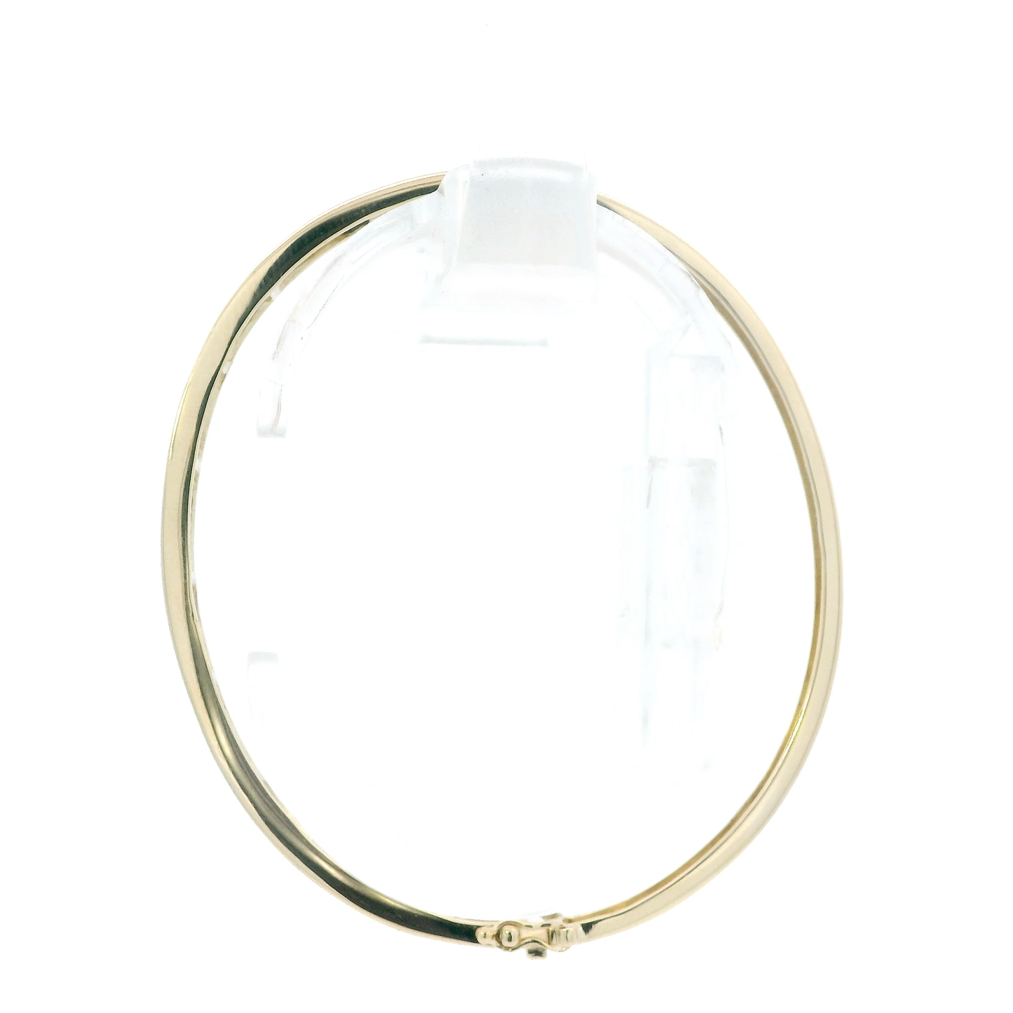 14K Yellow Gold Diamonds Bangle Bracelet - 1.10ct