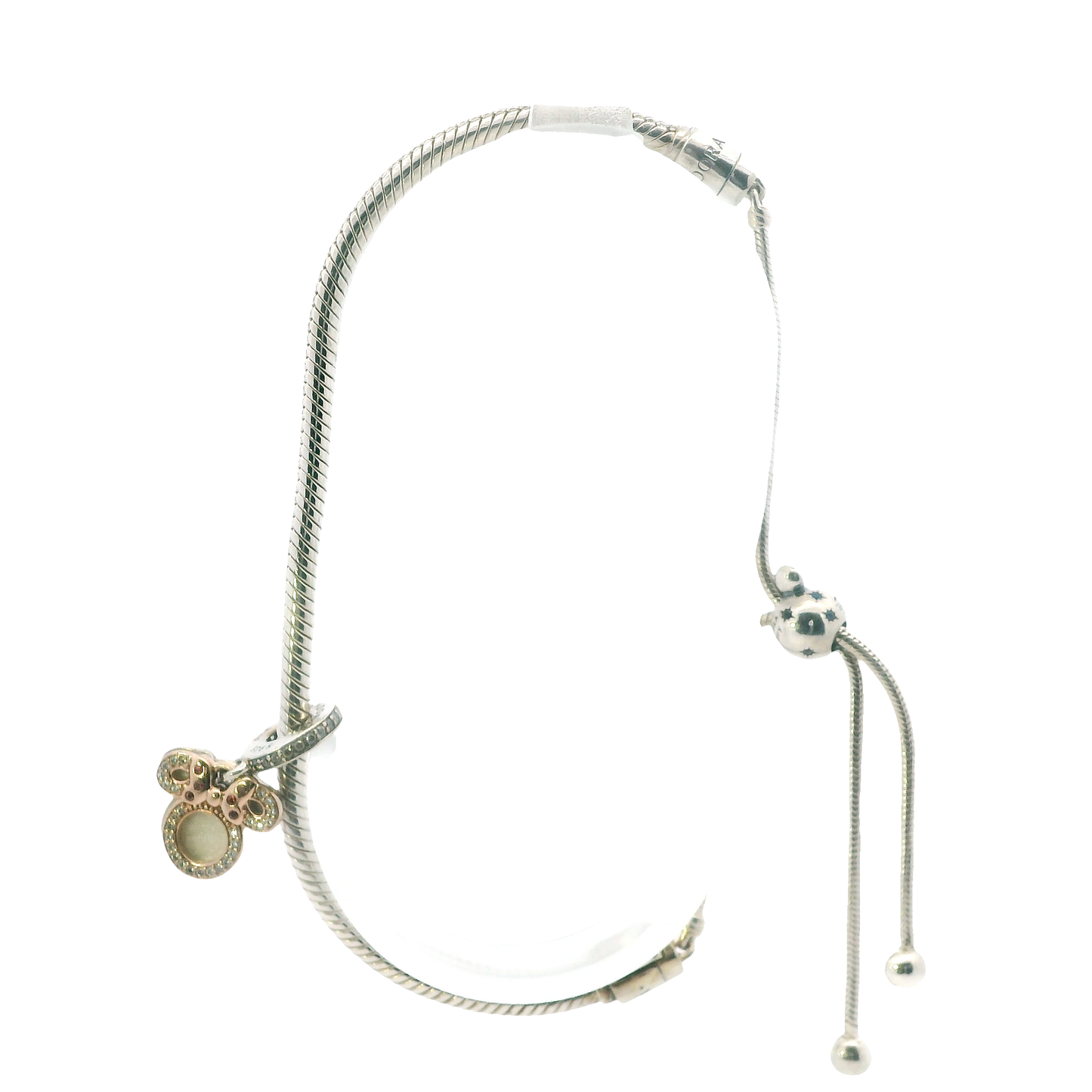 Pandora Silver Disney Slide Bracelet With Minnie Charm
