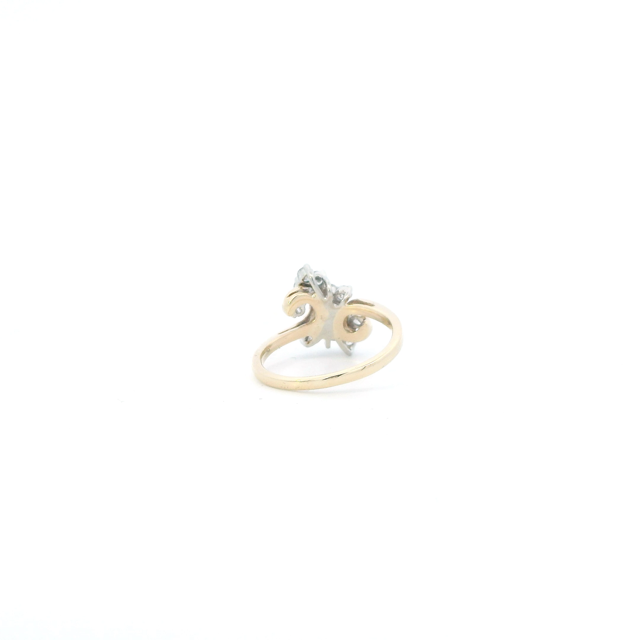 14K Yellow Gold Diamonds Womens Ring - 0.52ct