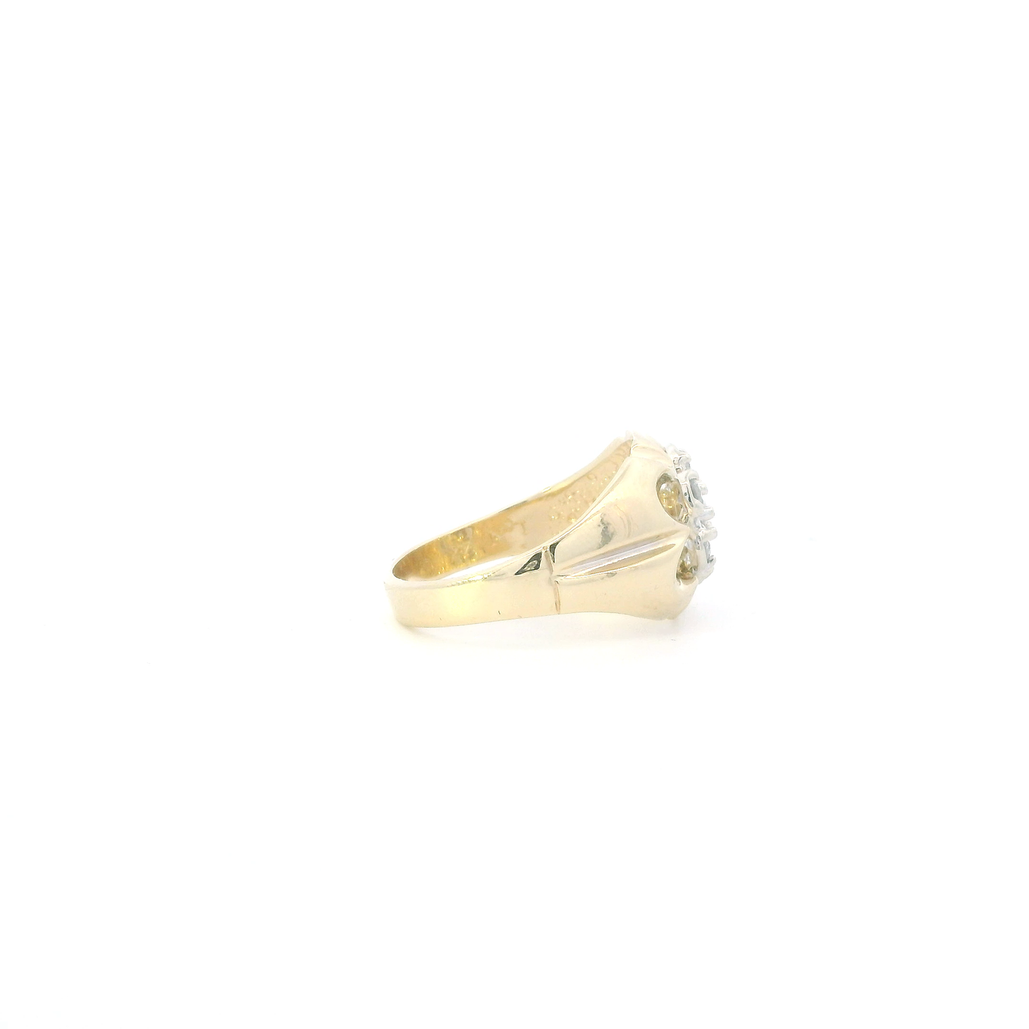 14K Yellow Gold Diamonds Womens Ring - 0.63ct