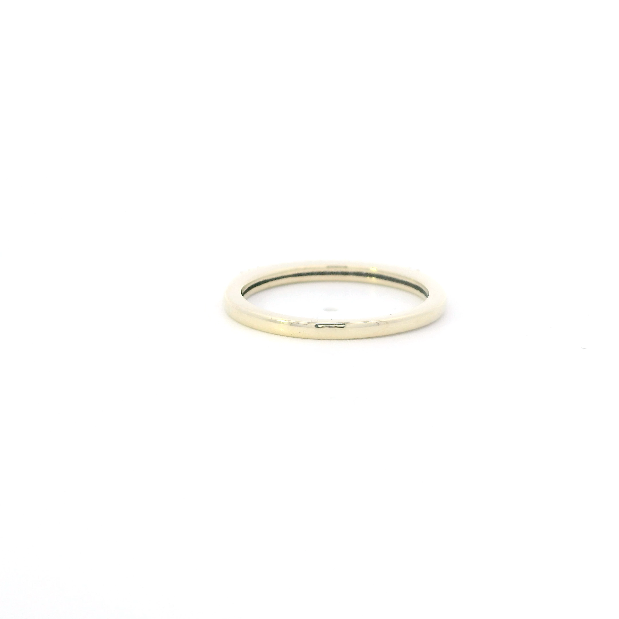 10K Yellow Gold Diamonds Womens Band Ring - 0.10ct
