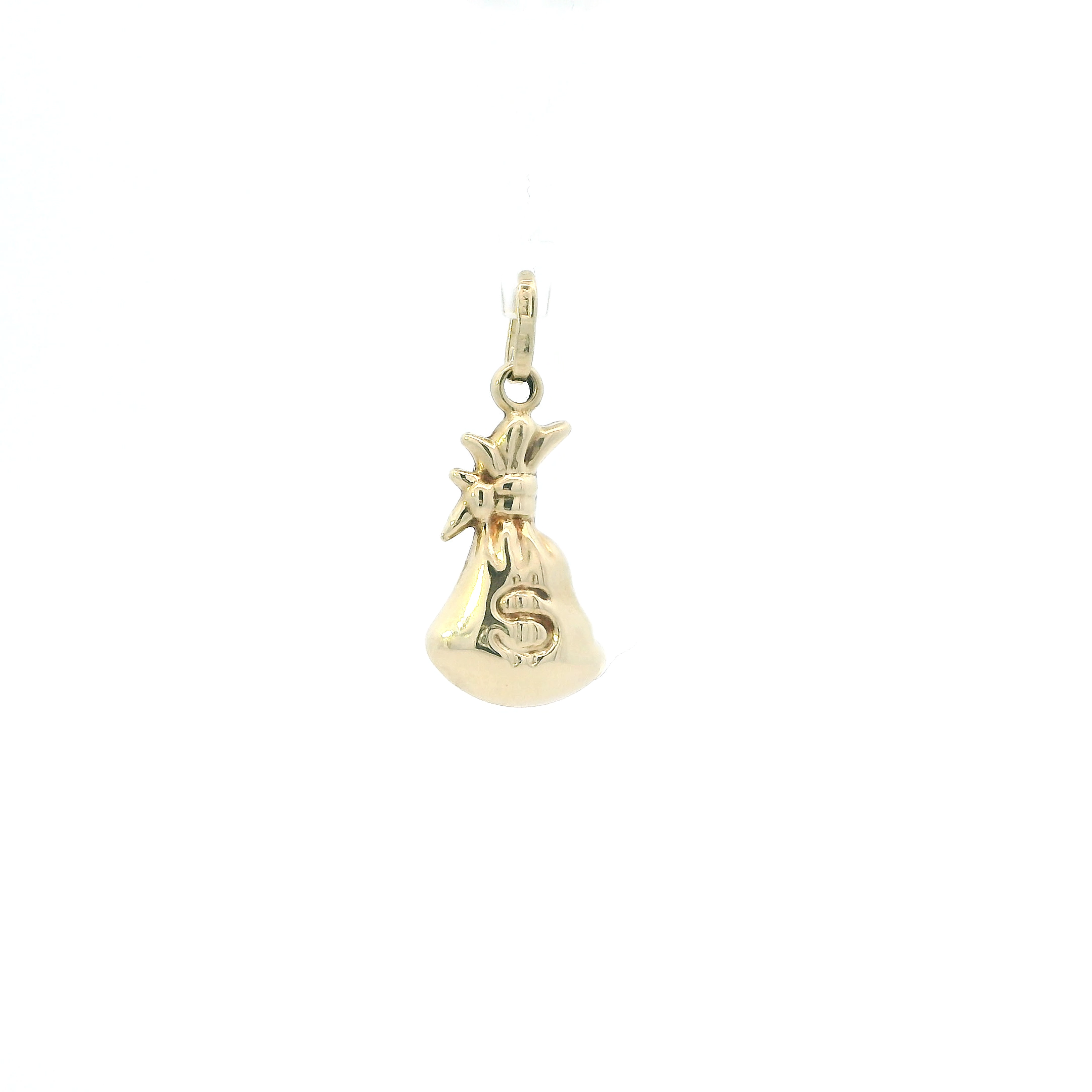 14K Yellow Gold Money Bag Pendant