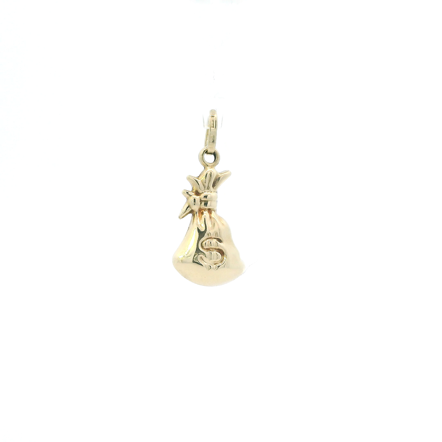 14K Yellow Gold Money Bag Pendant