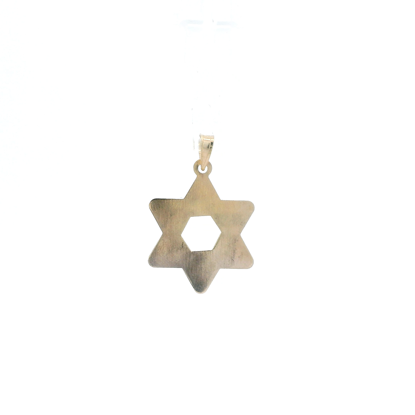 14K Yellow Gold Star Of David Pendant