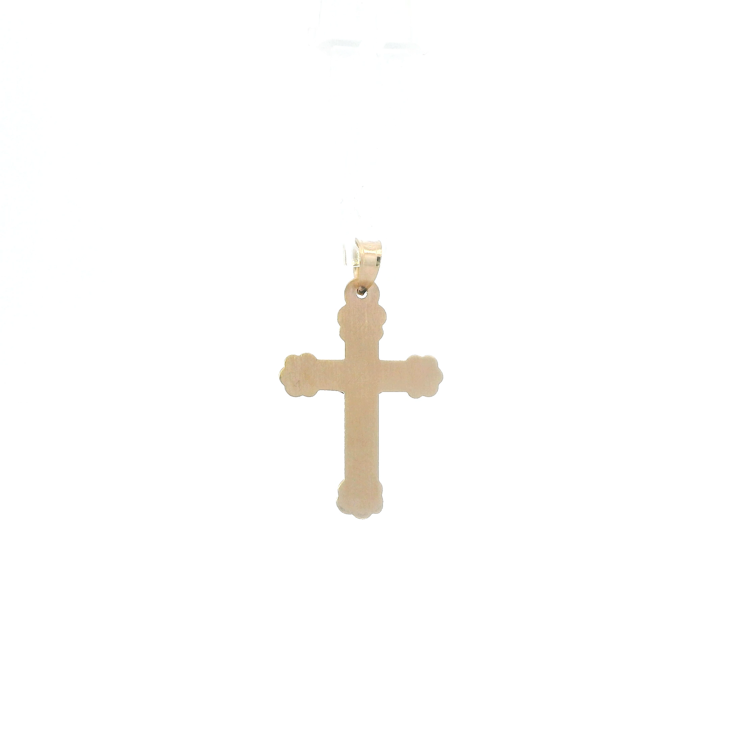 14K Yellow & White Gold Crucifix Pendant
