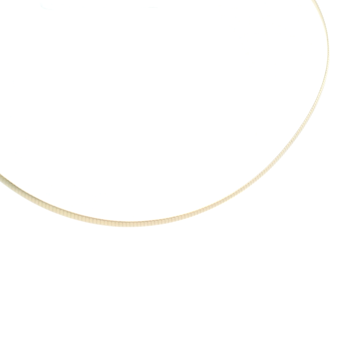 14K Yellow Gold 18" Omega Chain