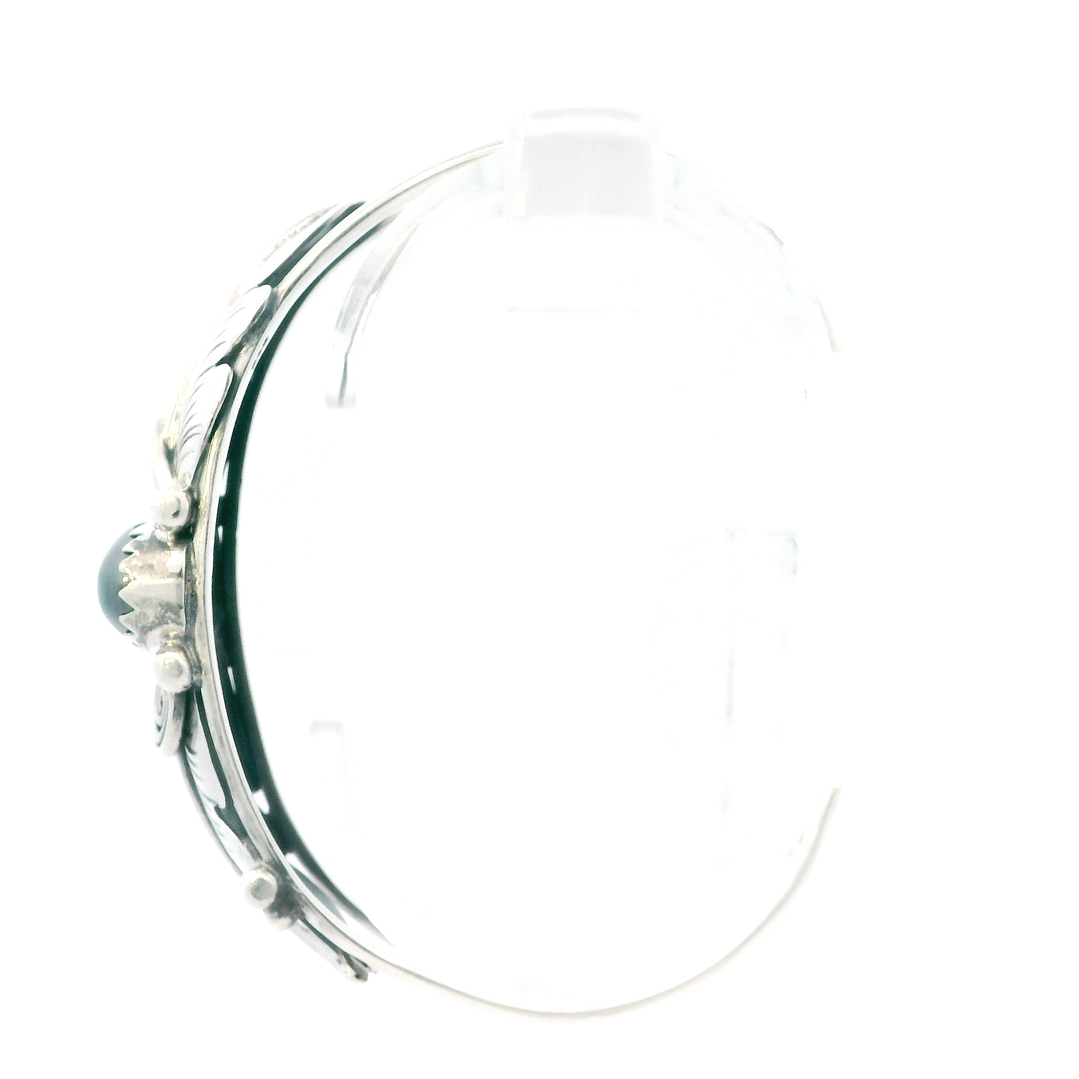 Sterling Silver Native American Hematite Stone Bracelet