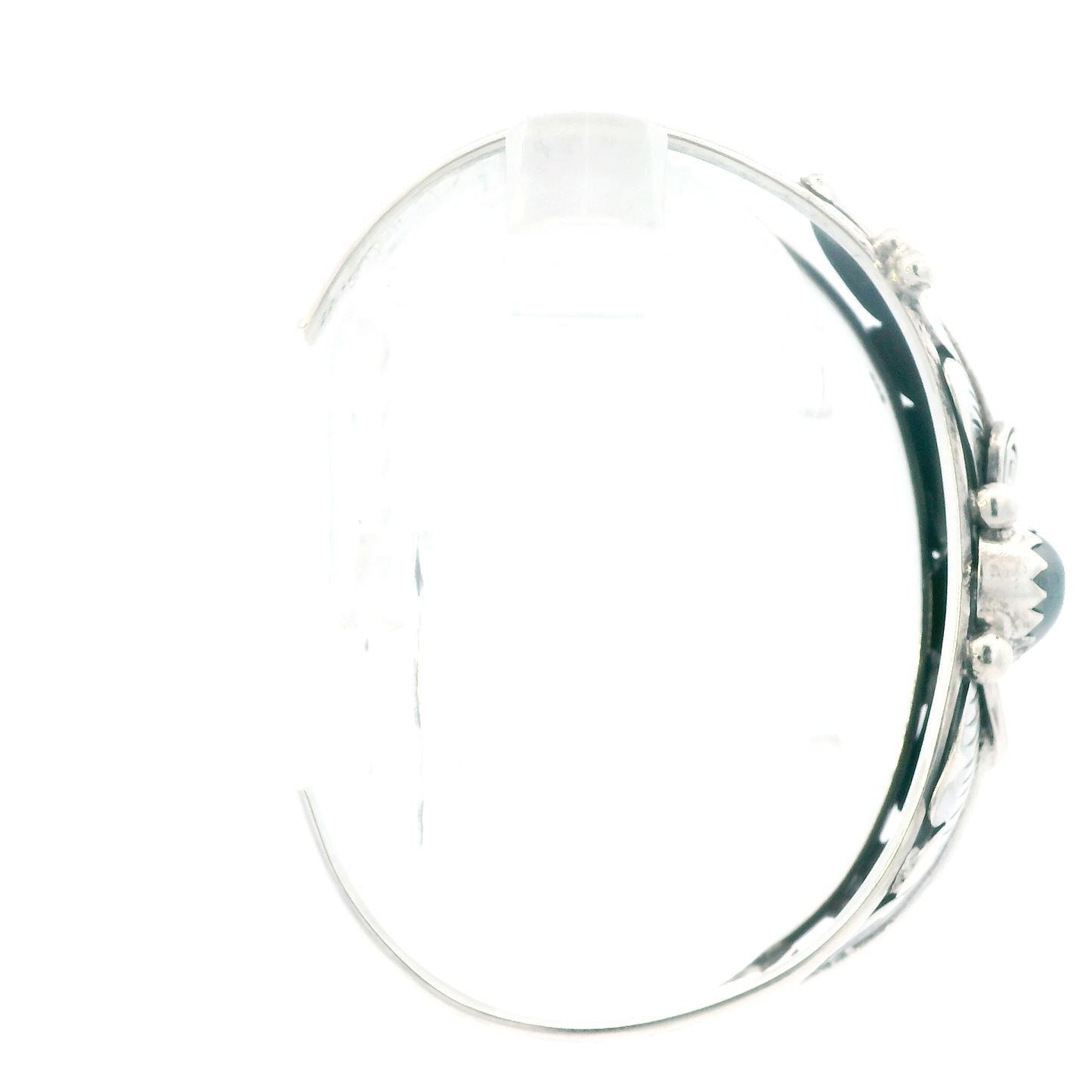 Sterling Silver Native American Hematite Stone Bracelet