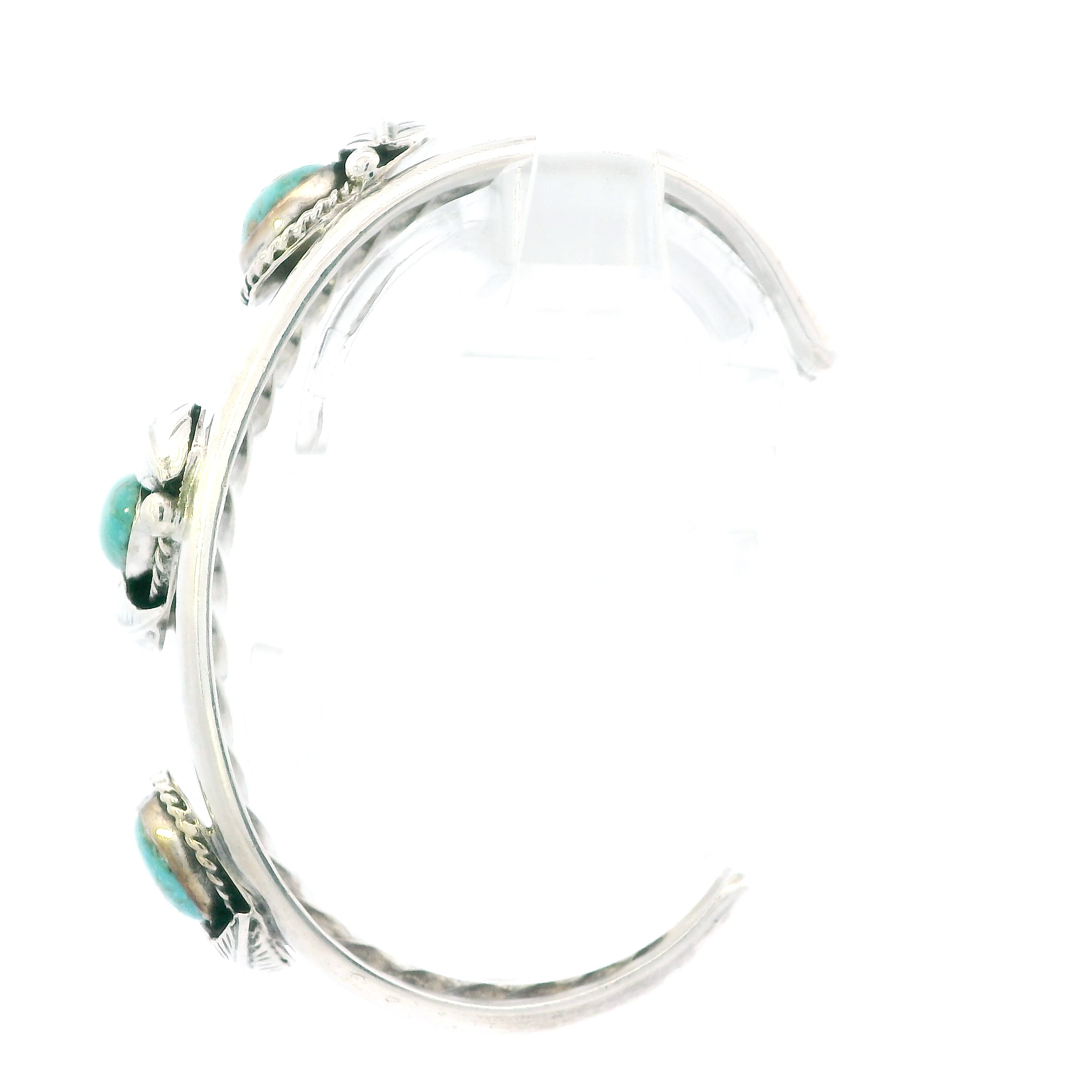 Sterling Silver Native American Turquoise Stones Bracelet