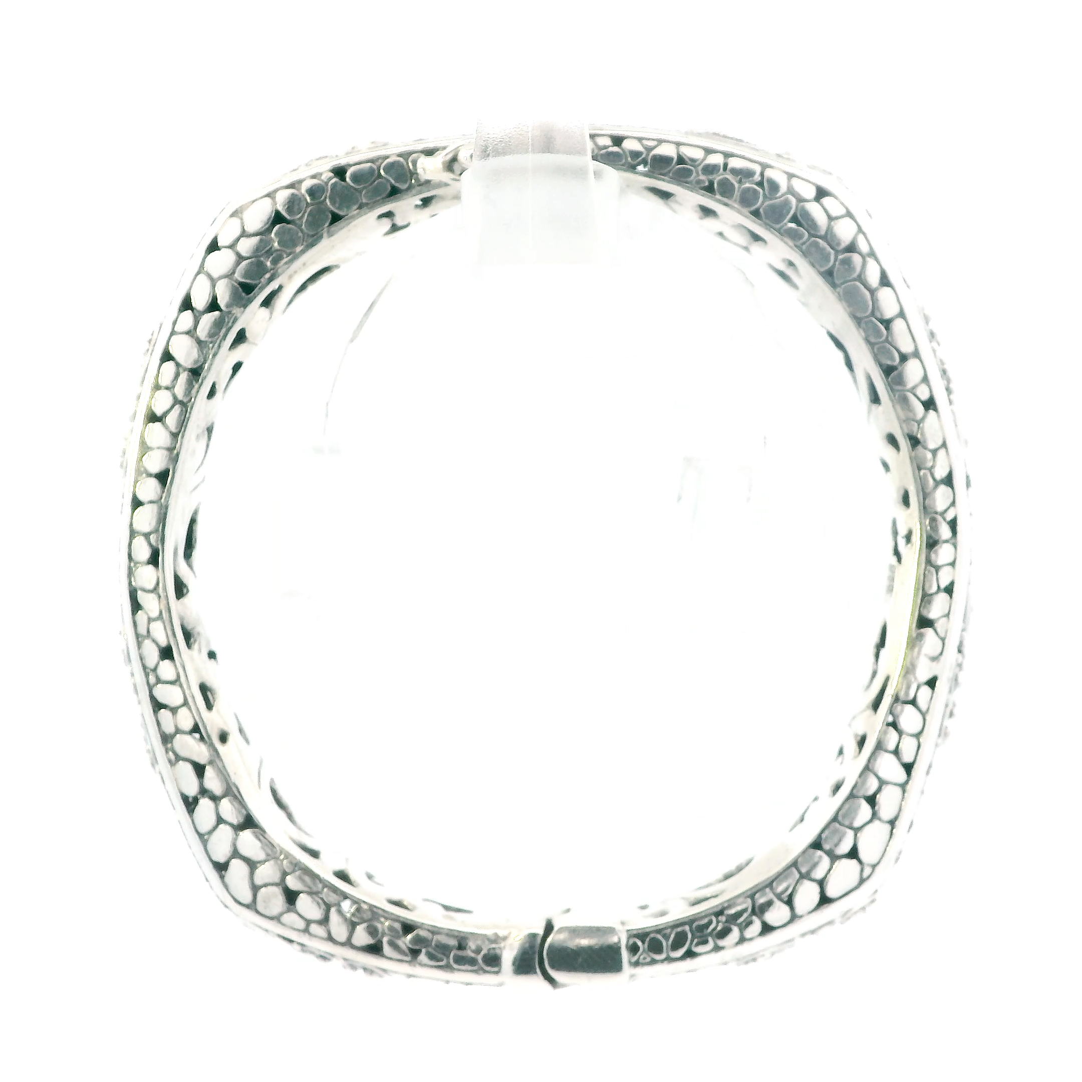 Sarda Sterling Silver Filigree Bali Hinged Bracelet