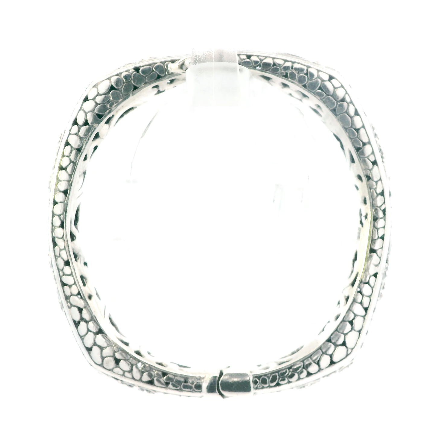 Sarda Sterling Silver Filigree Bali Hinged Bracelet