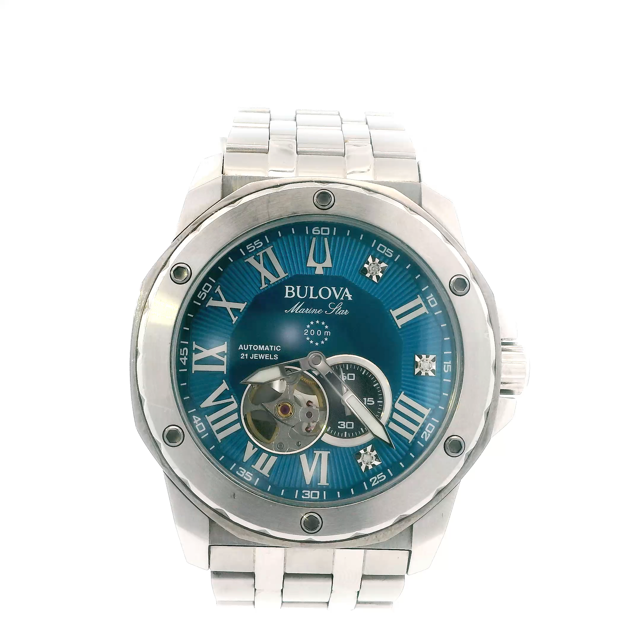 Bulova Marine Star Marc Anthony Series Mens Wristwatch W/Box - 98D184