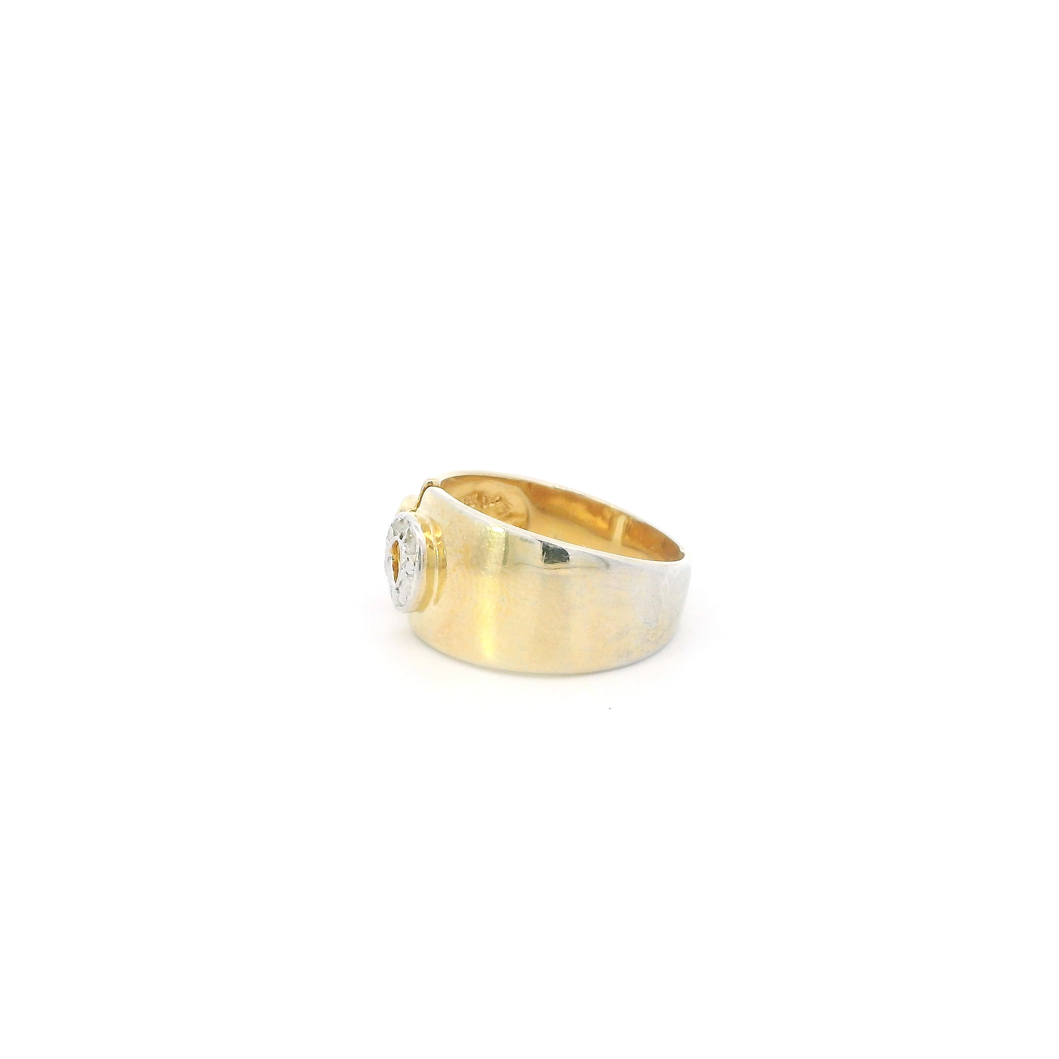 Victoria Townsend Gold Tone Silver Diamond Infinity Band - 0.10ct