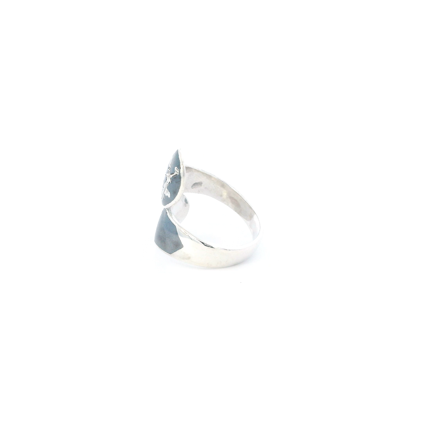 Sterling Silver "Siam" Wrap Womens Ring