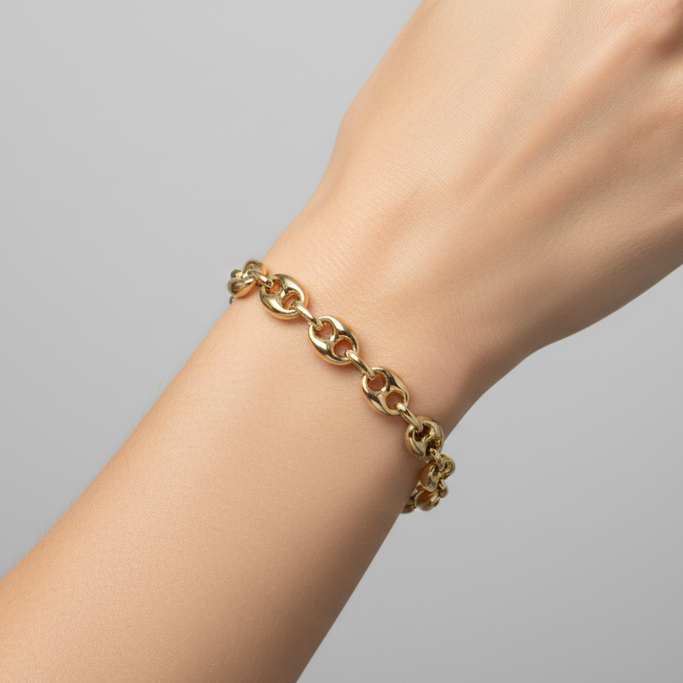 14K Yellow Gold 8.75" Gucci Link Bracelet