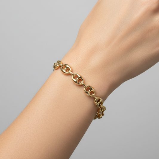 14K Yellow Gold 8.75" Gucci Link Bracelet