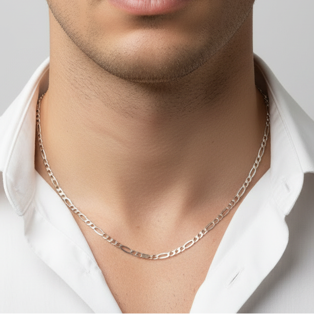 10K Yellow Gold 23.5" Figaro Chain