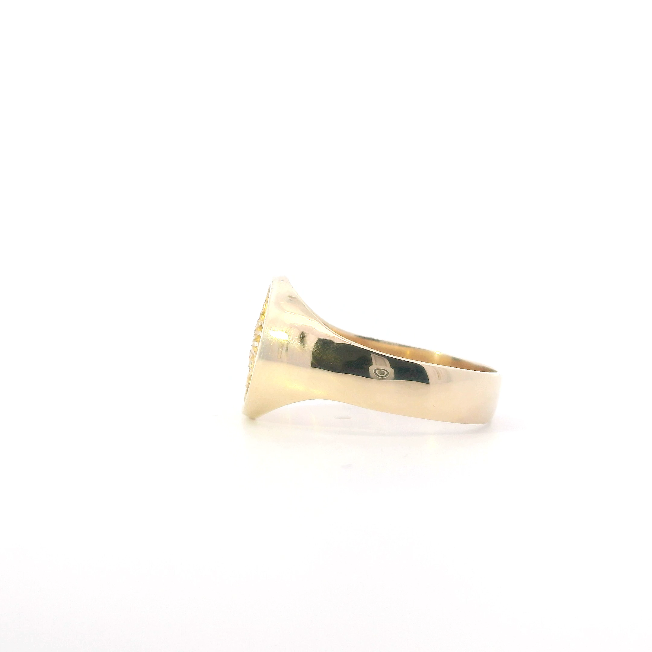14K Yellow Gold Round 