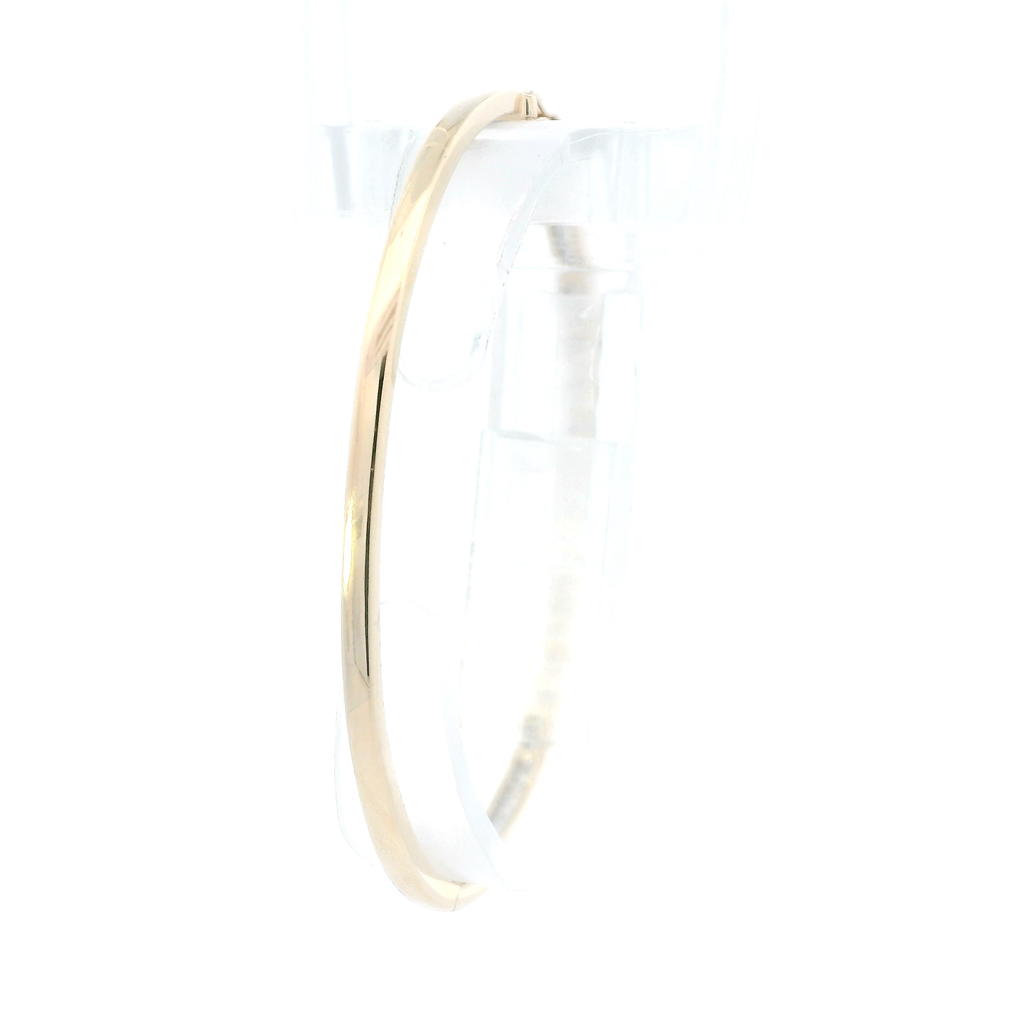 14K Yellow Gold Diamonds Bangle Bracelet - 0.65ct
