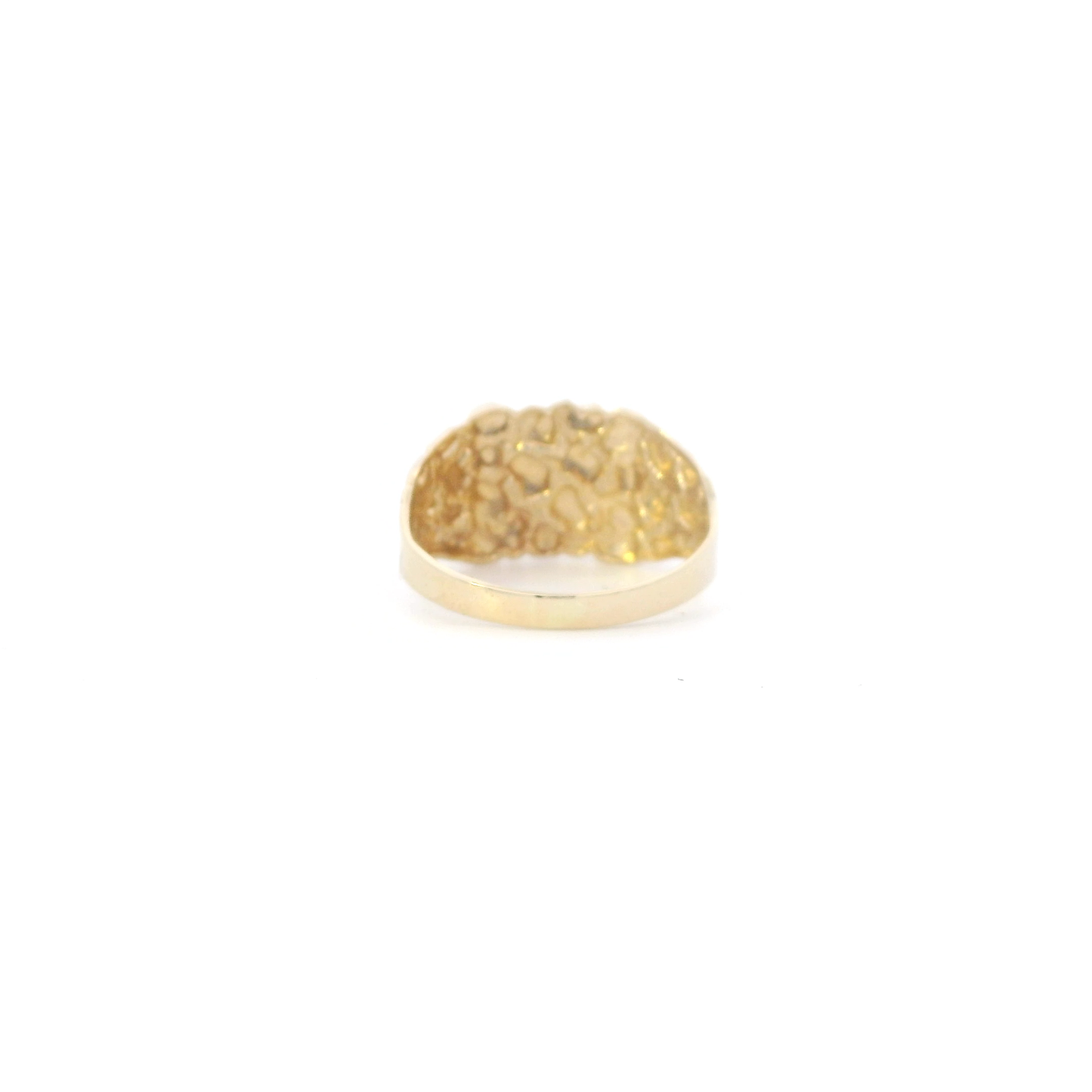 10K Yellow Gold Nugget Womens Ring