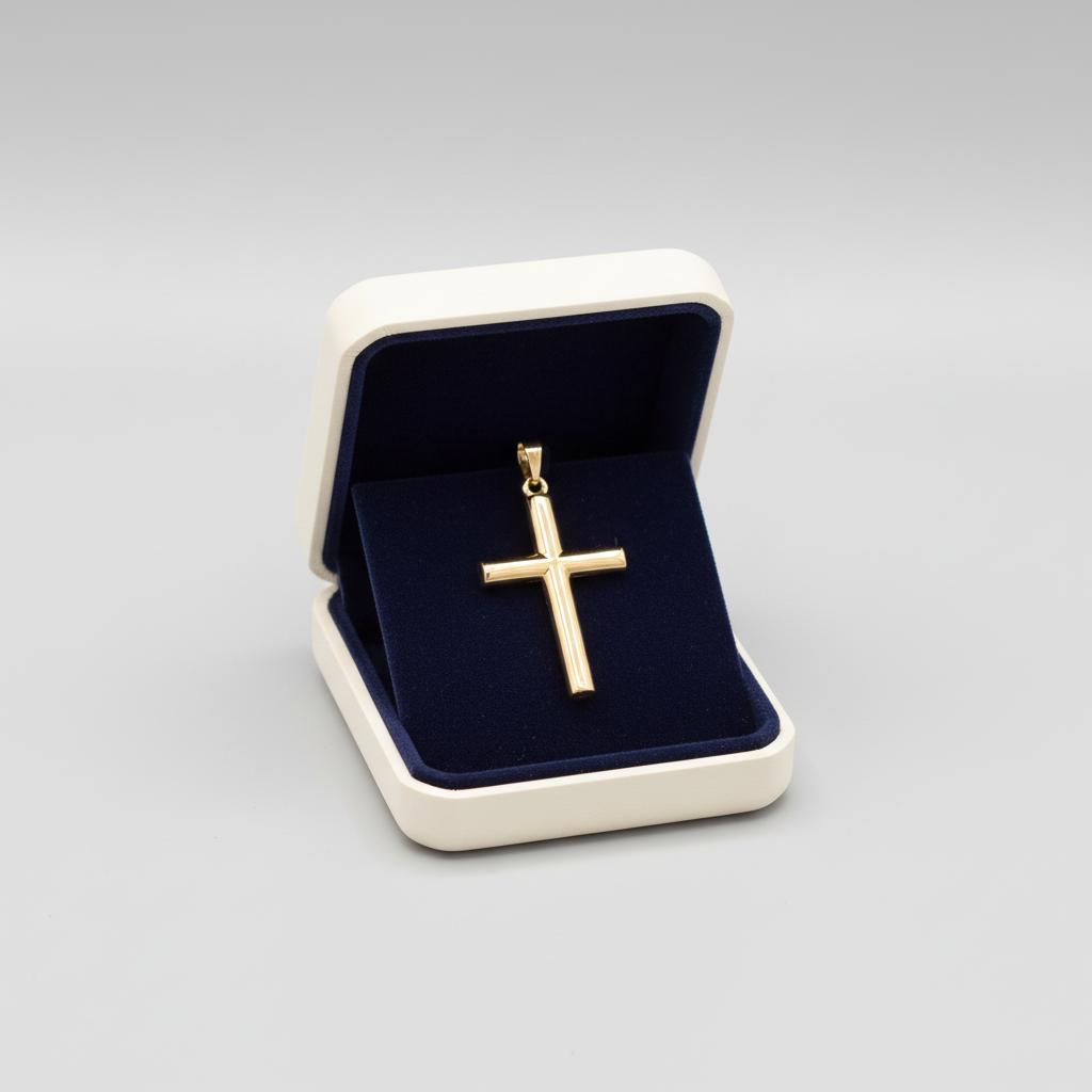 14K Yellow Gold Cross Pendant