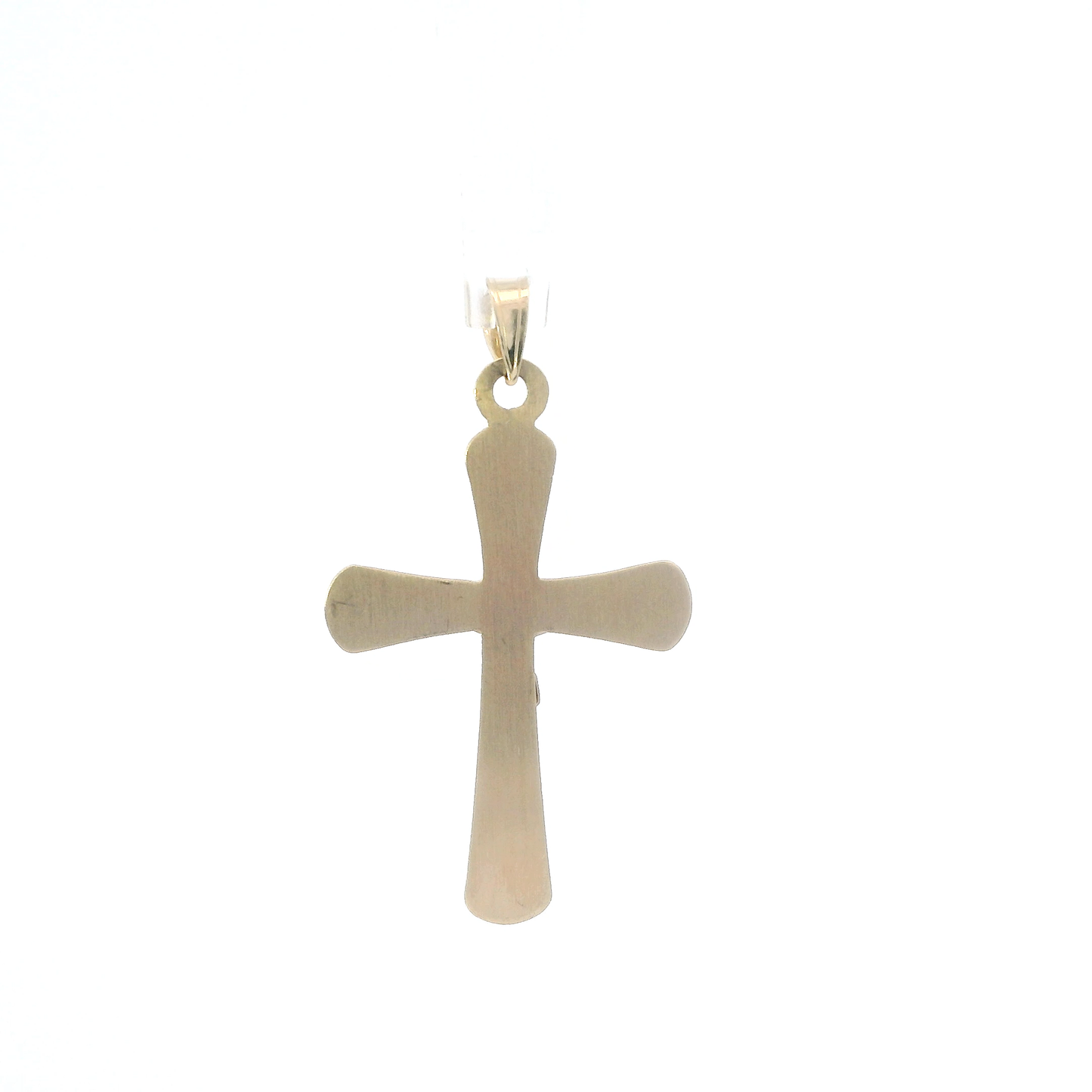 14K Yellow & White Gold Crucifix Pendant