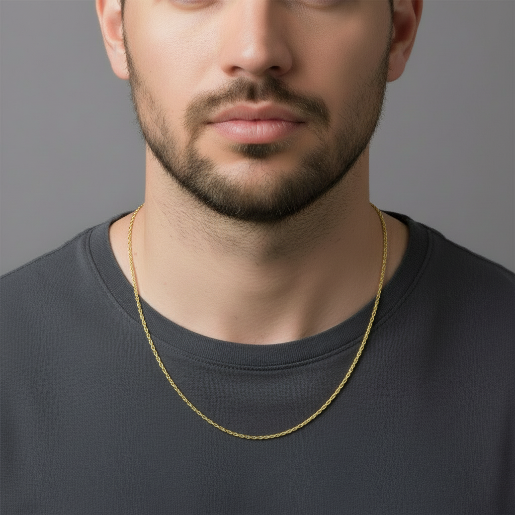 14K Yellow Gold 19.5" Rope Chain