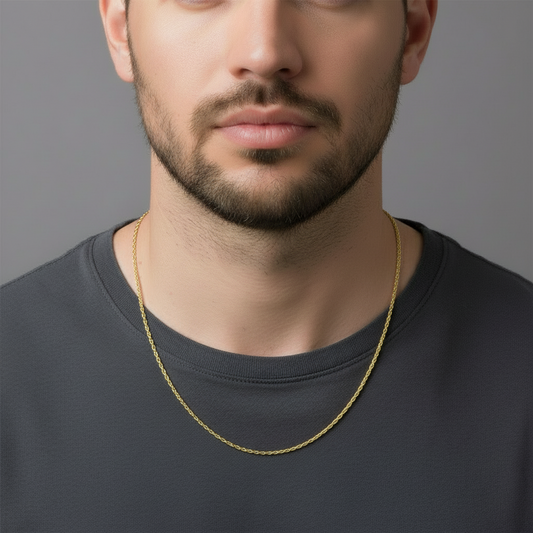 14K Yellow Gold 19.5" Rope Chain