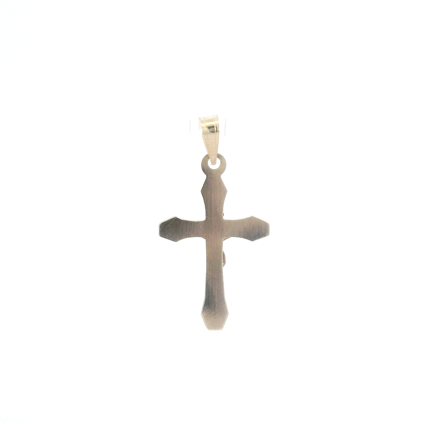14K Yellow & White Gold Crucifix Pendant