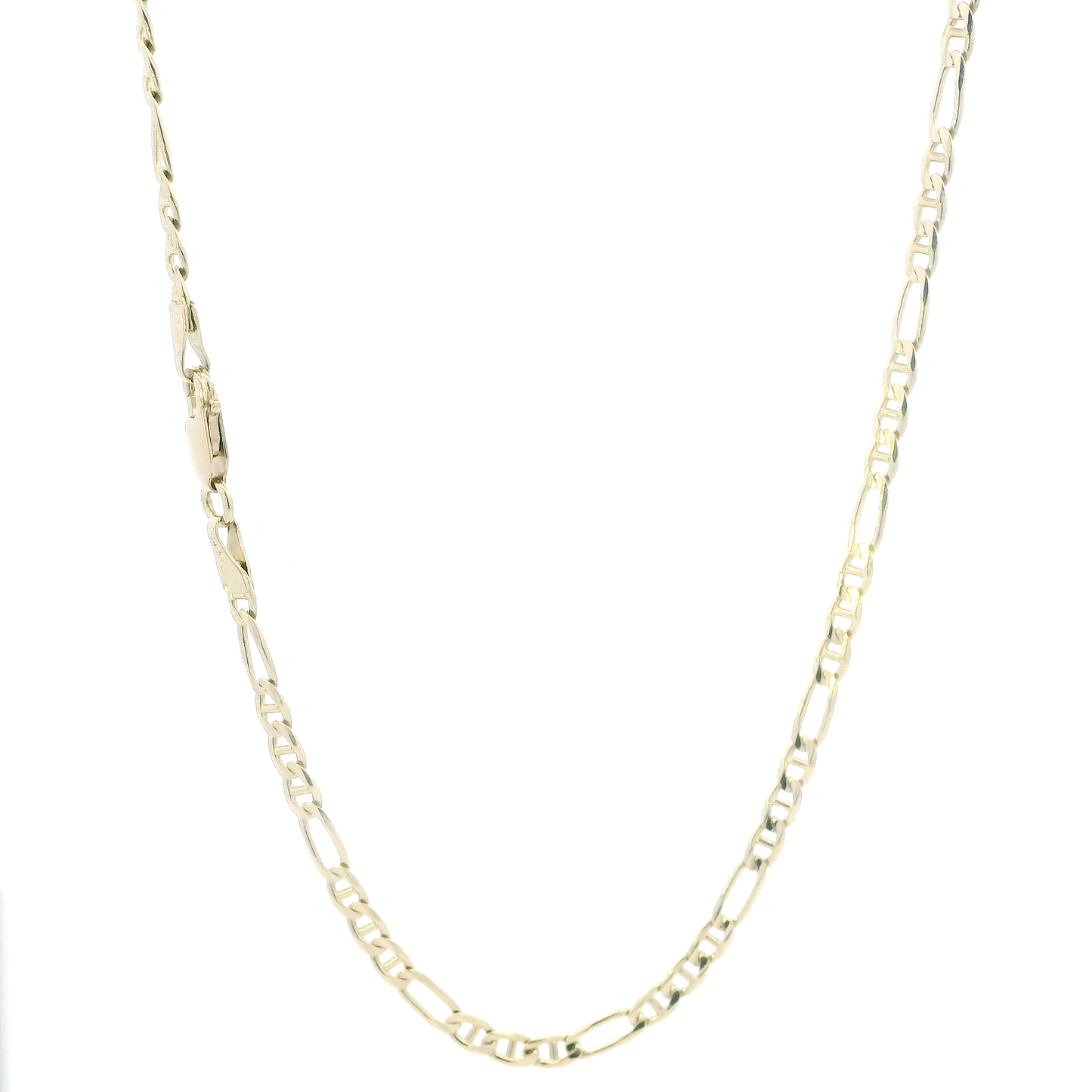 14K Yellow Gold 24.5" Figaro & Mariner Chain