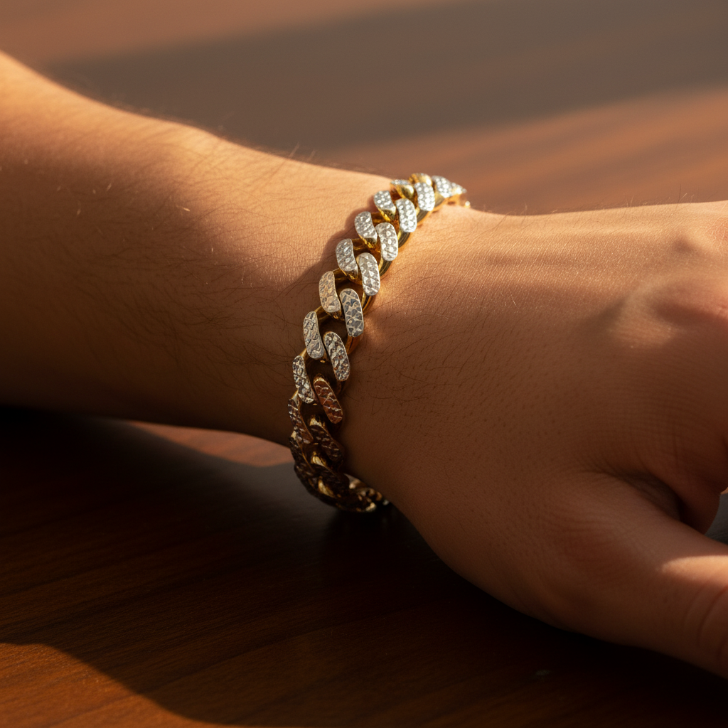 14K White & Yellow Gold 8.5