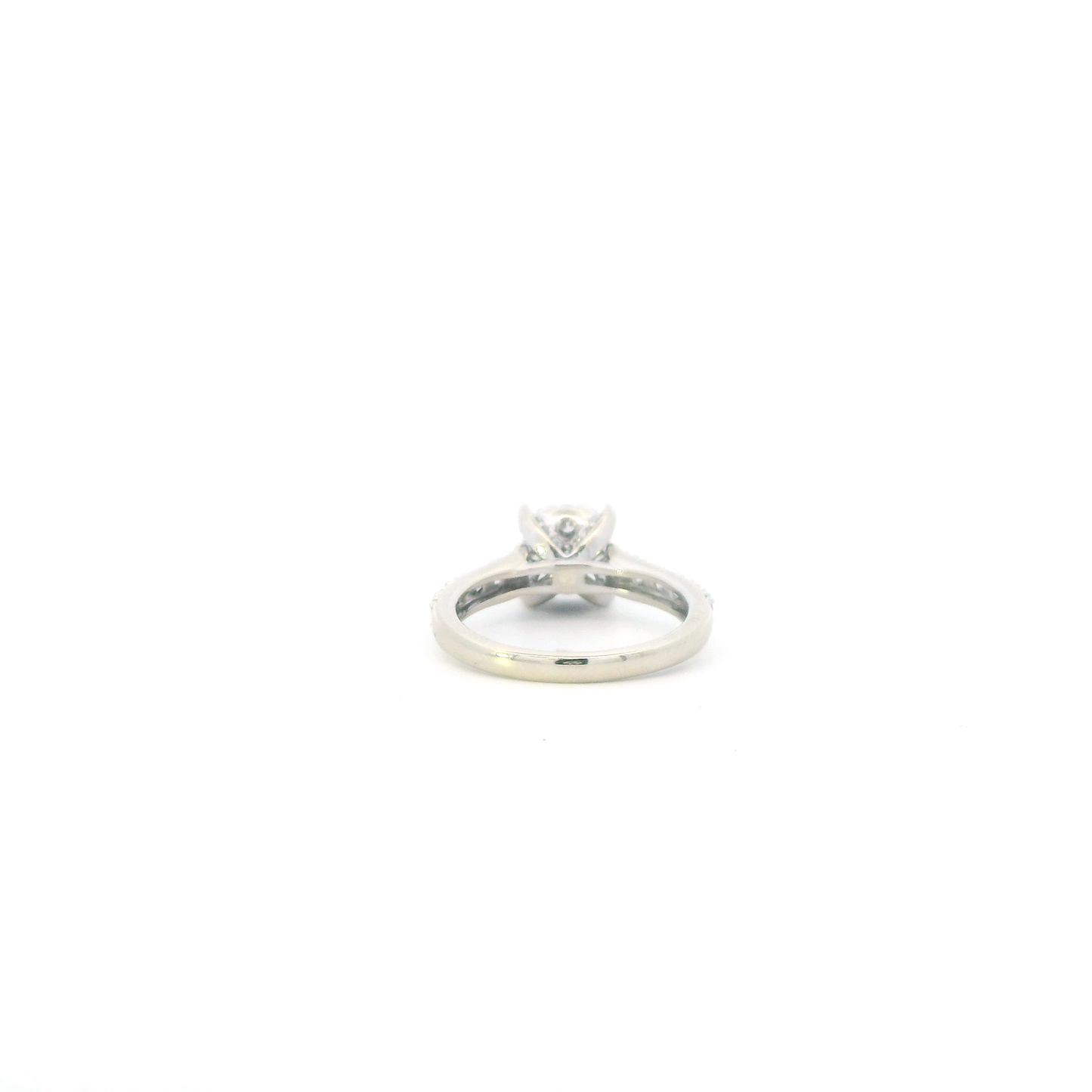 14K White Gold Diamonds Womens Ring - 0.82ct